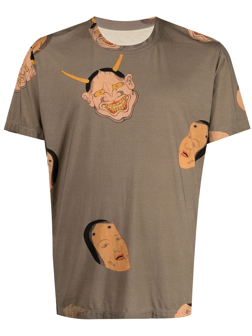 face-print T-shirt - 1