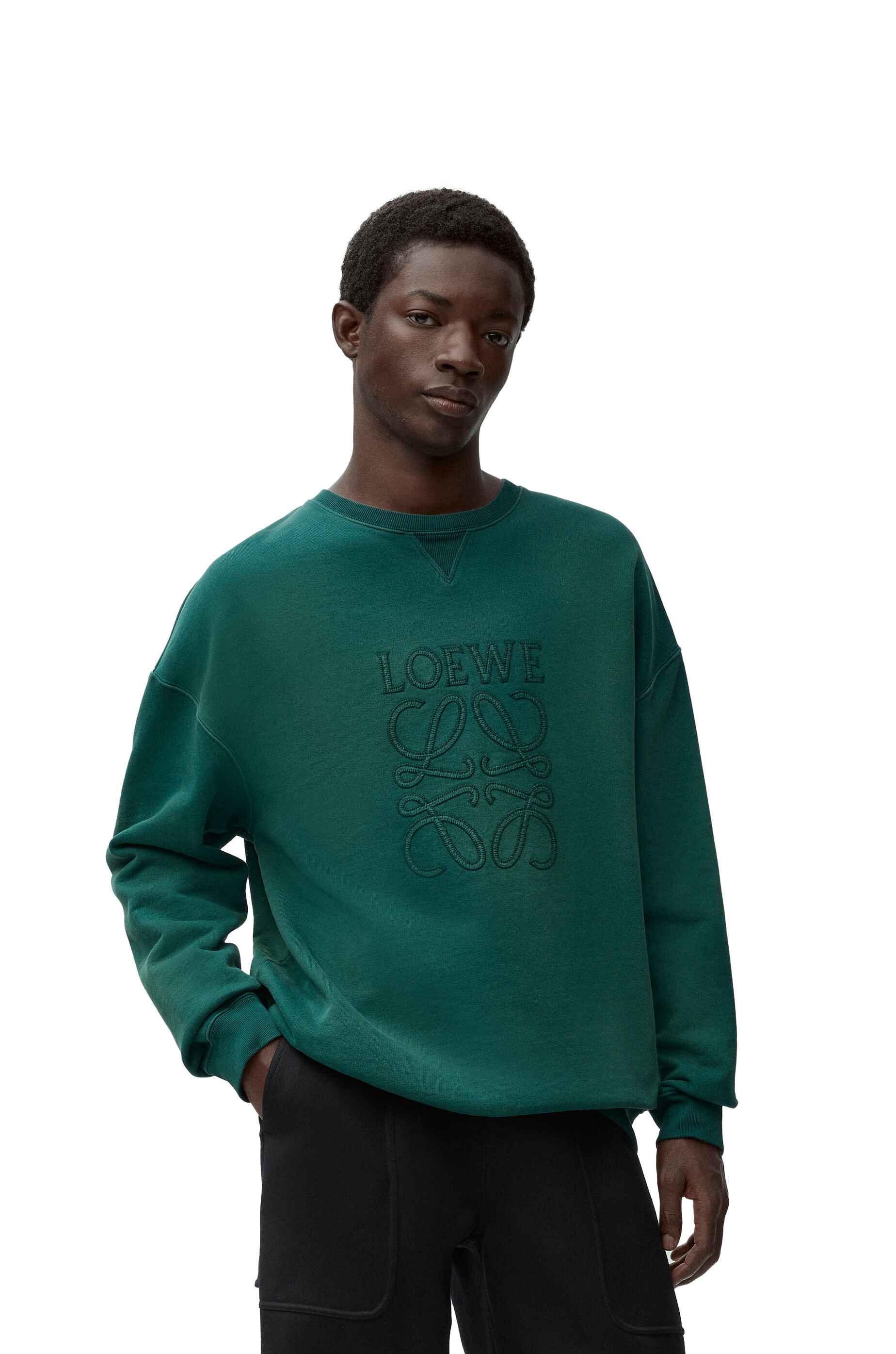 Regular fit sweatshirt in cotton - 3