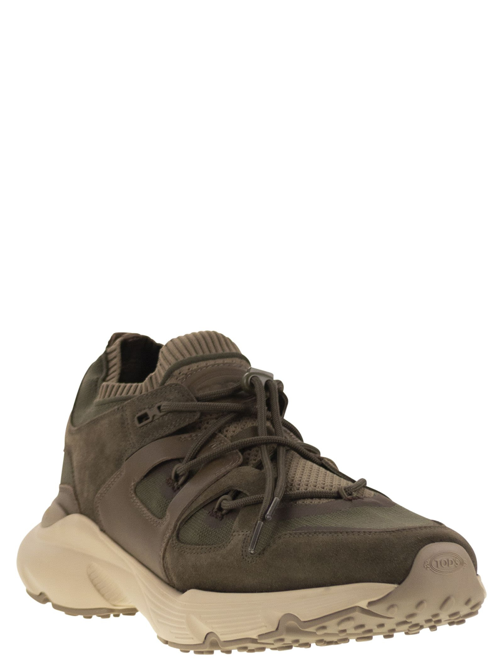 Tod's Men Leather And Technical Fabric Sneakers - 2