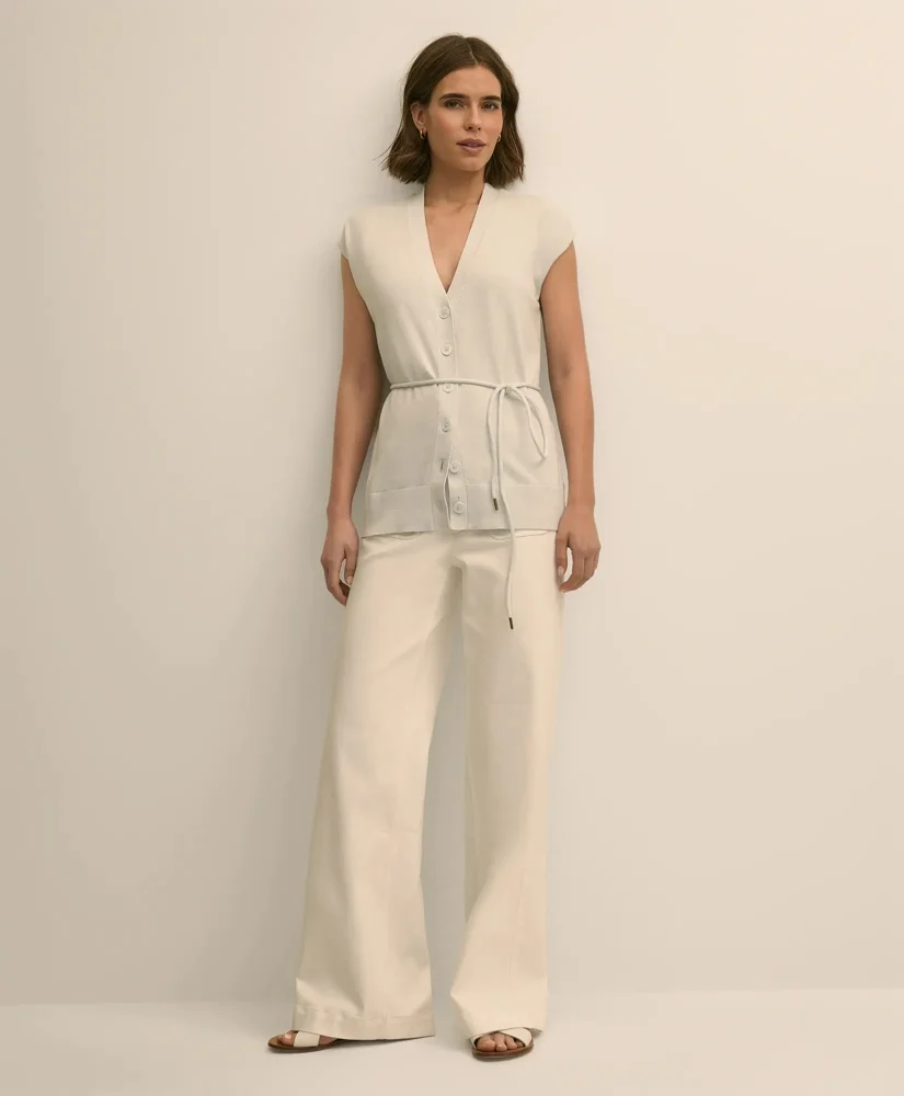 Supima® Cotton Relaxed Sweater Vest - 1