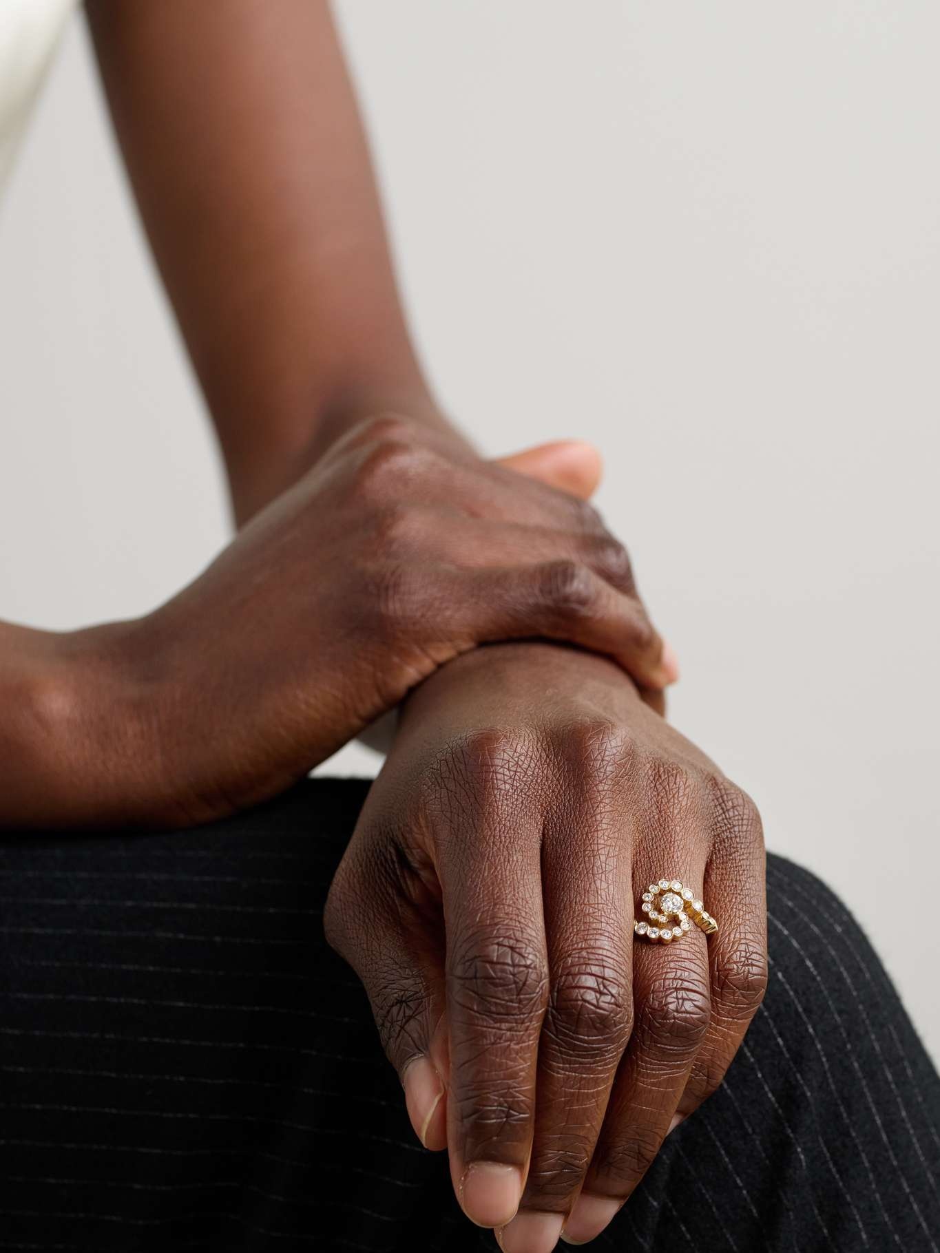 Ocean de Ciel 18-karat recycled gold diamond ring Gold - 2