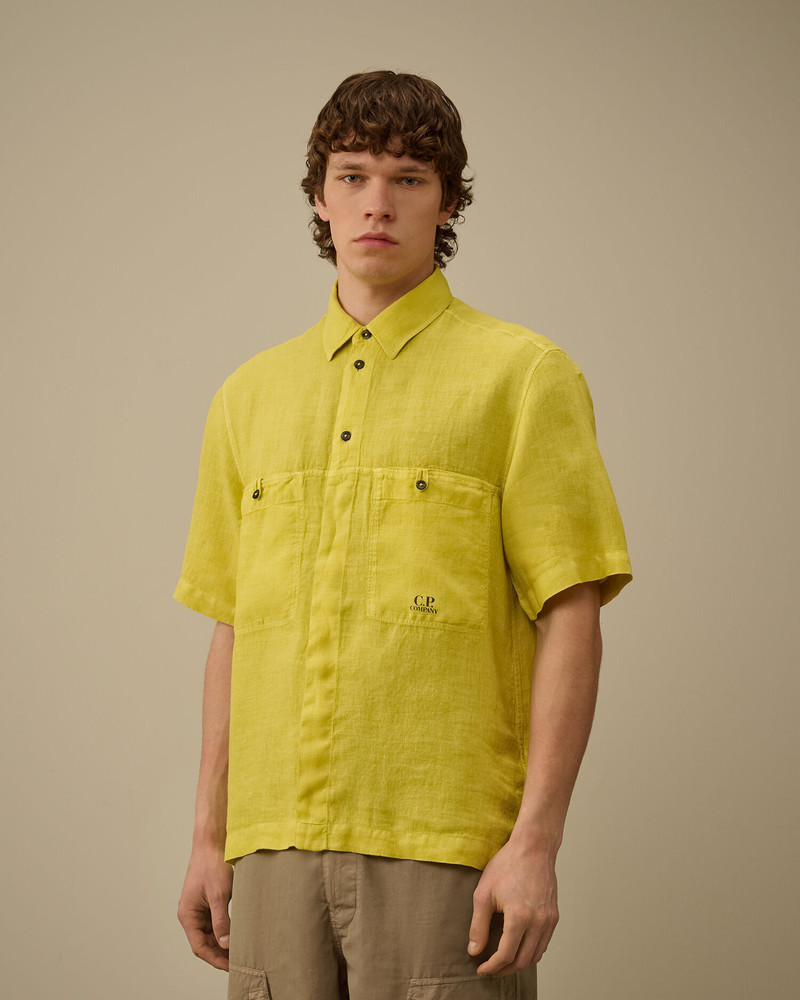 Linen Boxy Short Sleeve Shirt 4