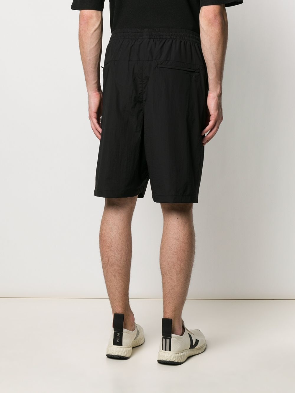 drawstring track shorts - 4