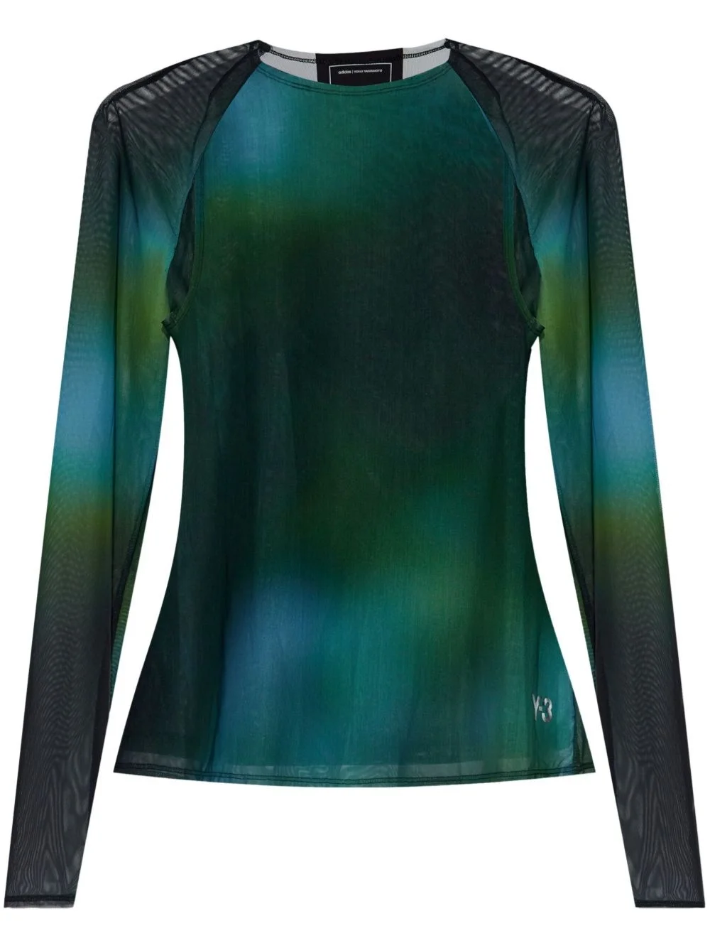 gradient long-sleeve top - 1