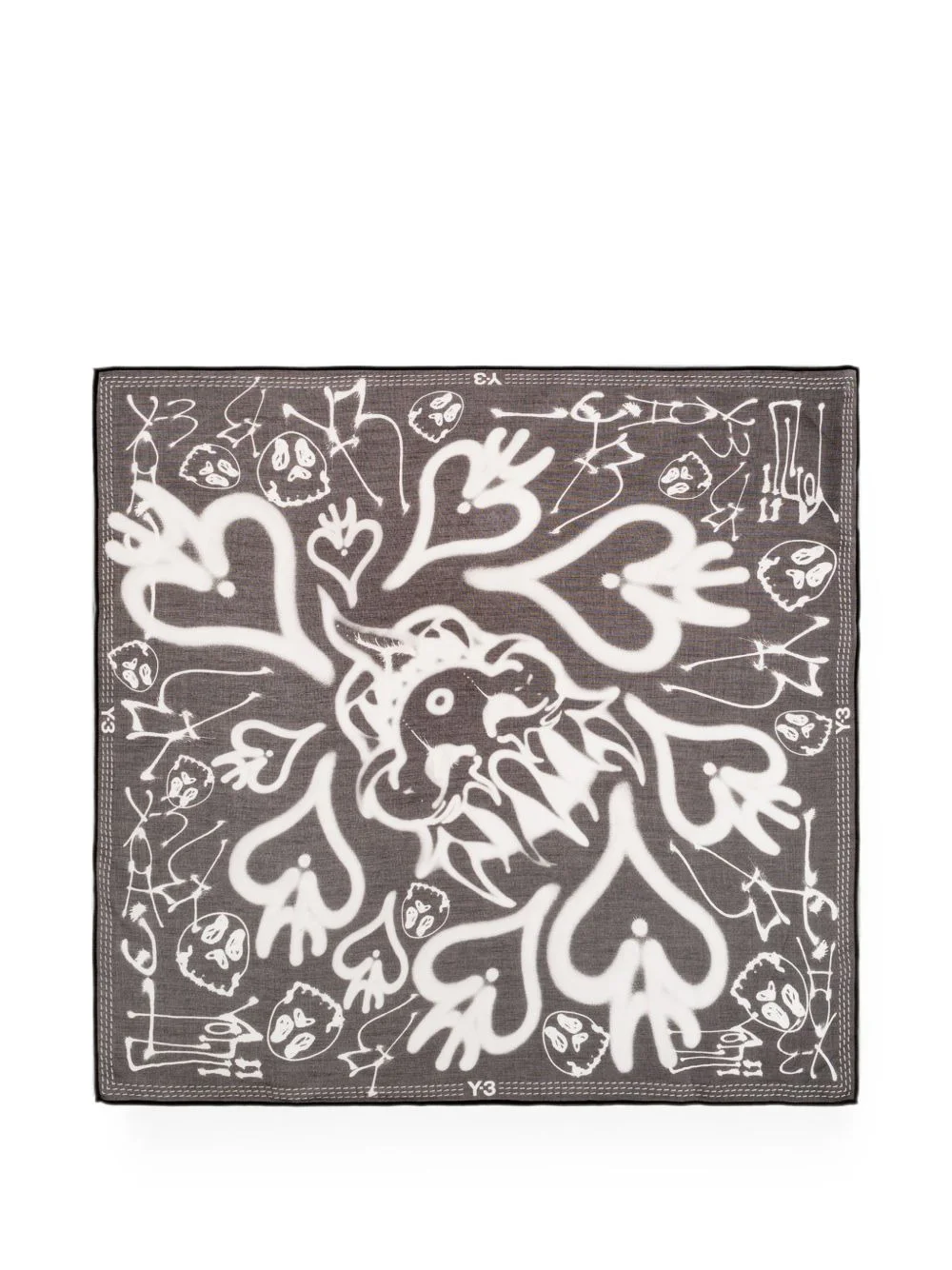 graphic-print scarf - 1