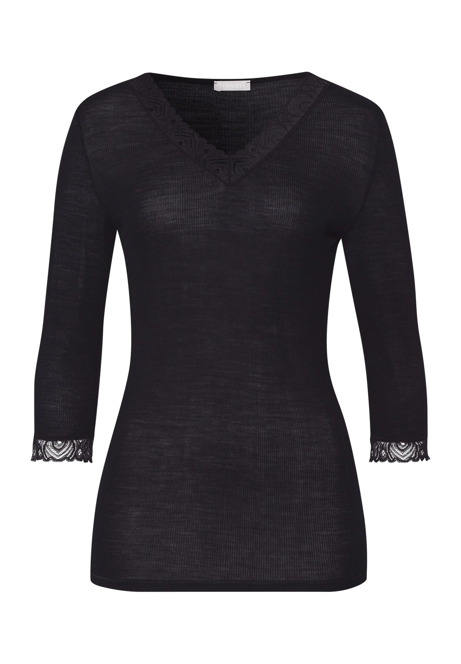 Woolen Lace Lace Trim Wool And Silk Top - 1