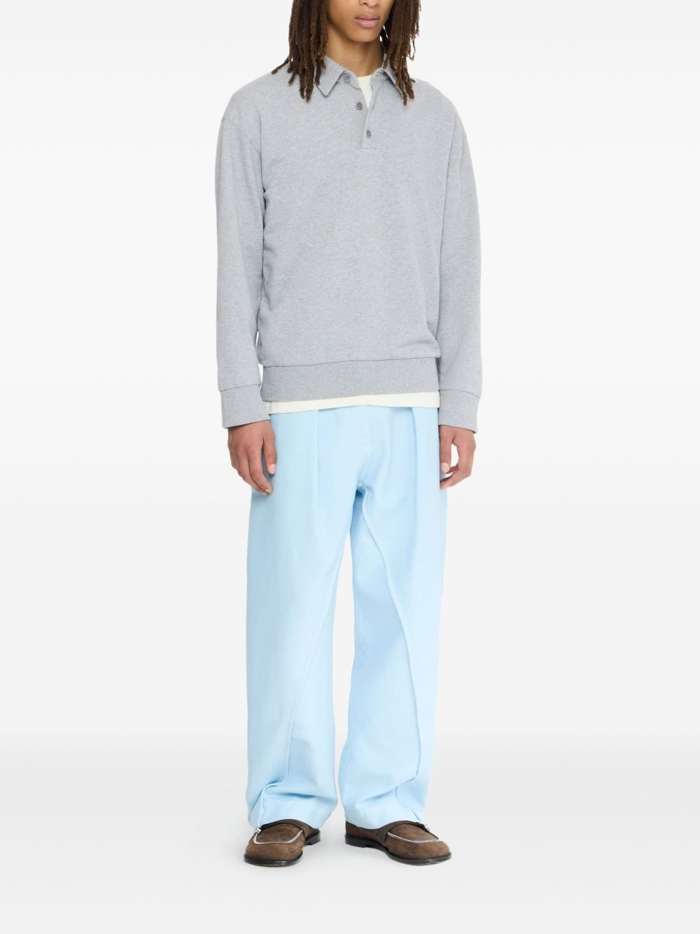 long-sleeve polo shirt - 2