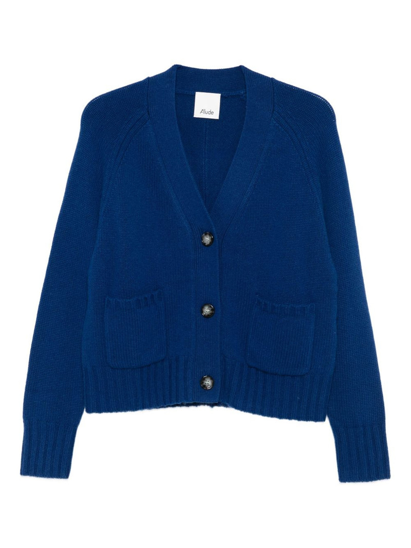 patch-pocket button cardigan 1