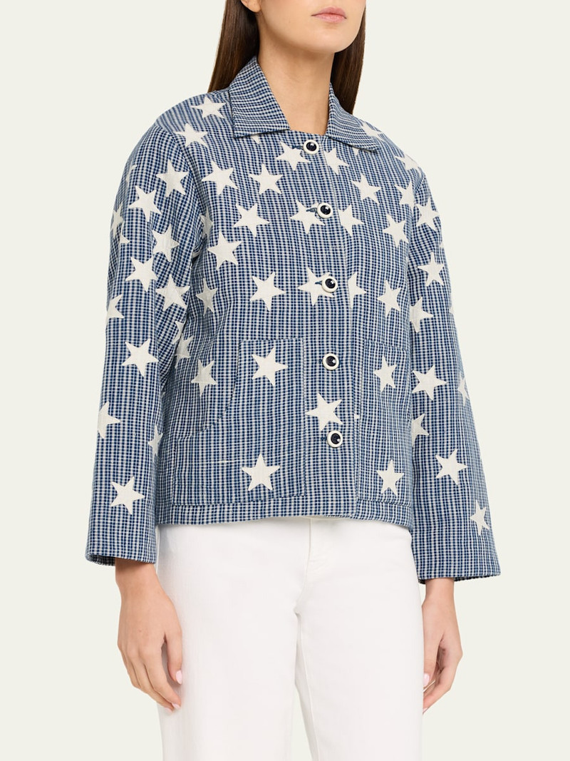 Western Plaid Star Embroidered Jacket 4