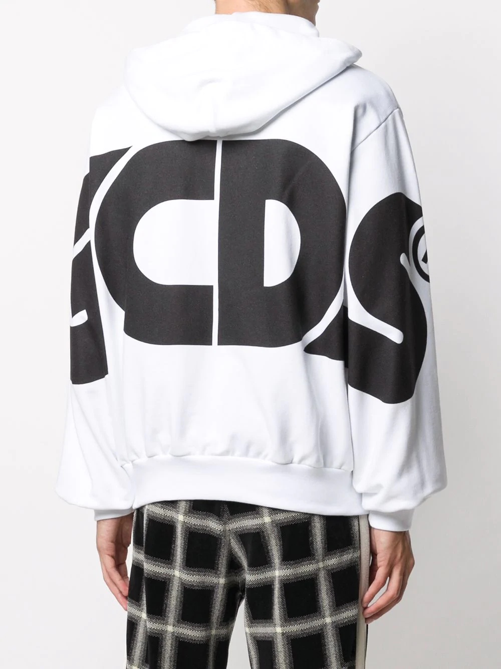 logo print zip hoodie - 4