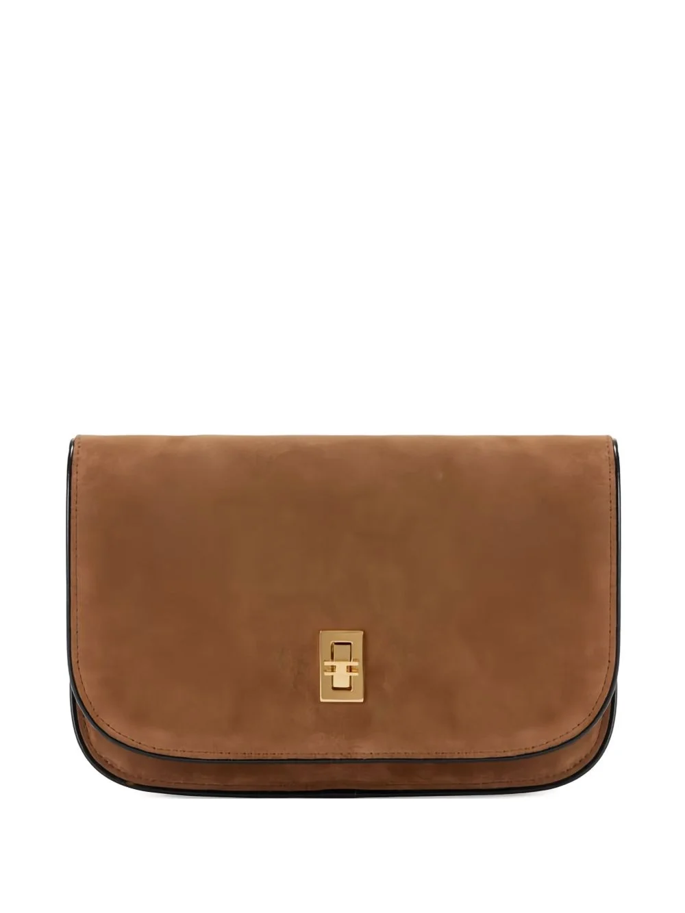 chain-strap suede cross body bag - 1