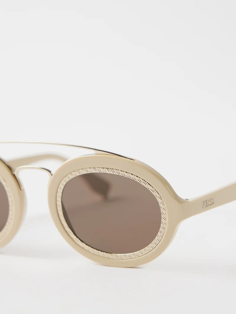 FF Around round acetate sunglasses - 5