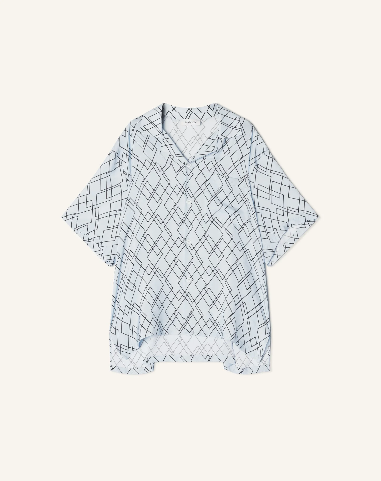 PRINTED FLOWY SHIRT - 1