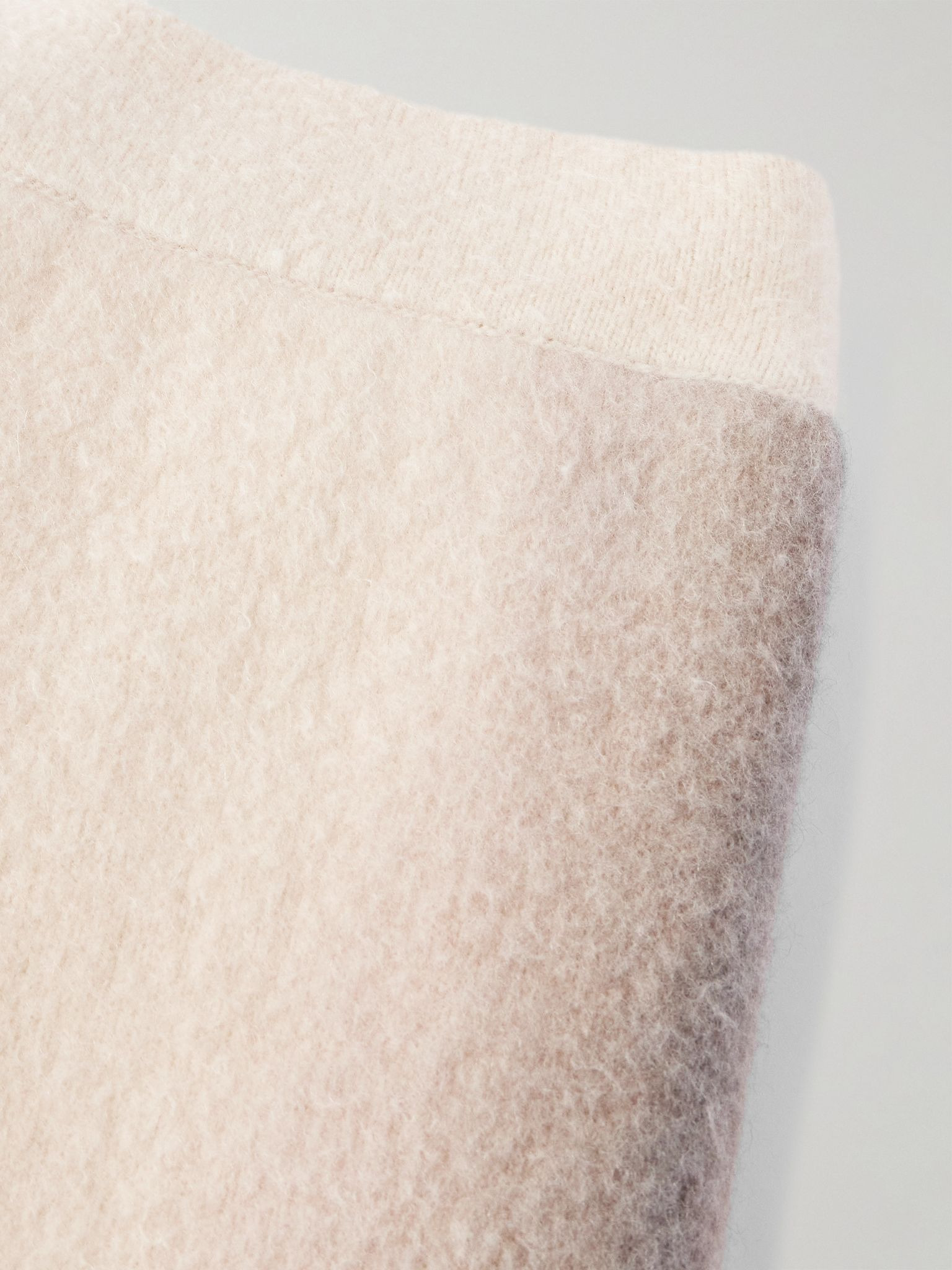 Straight-Leg Dégradé Cashmere-Fleece Sweatpants Beige - 4