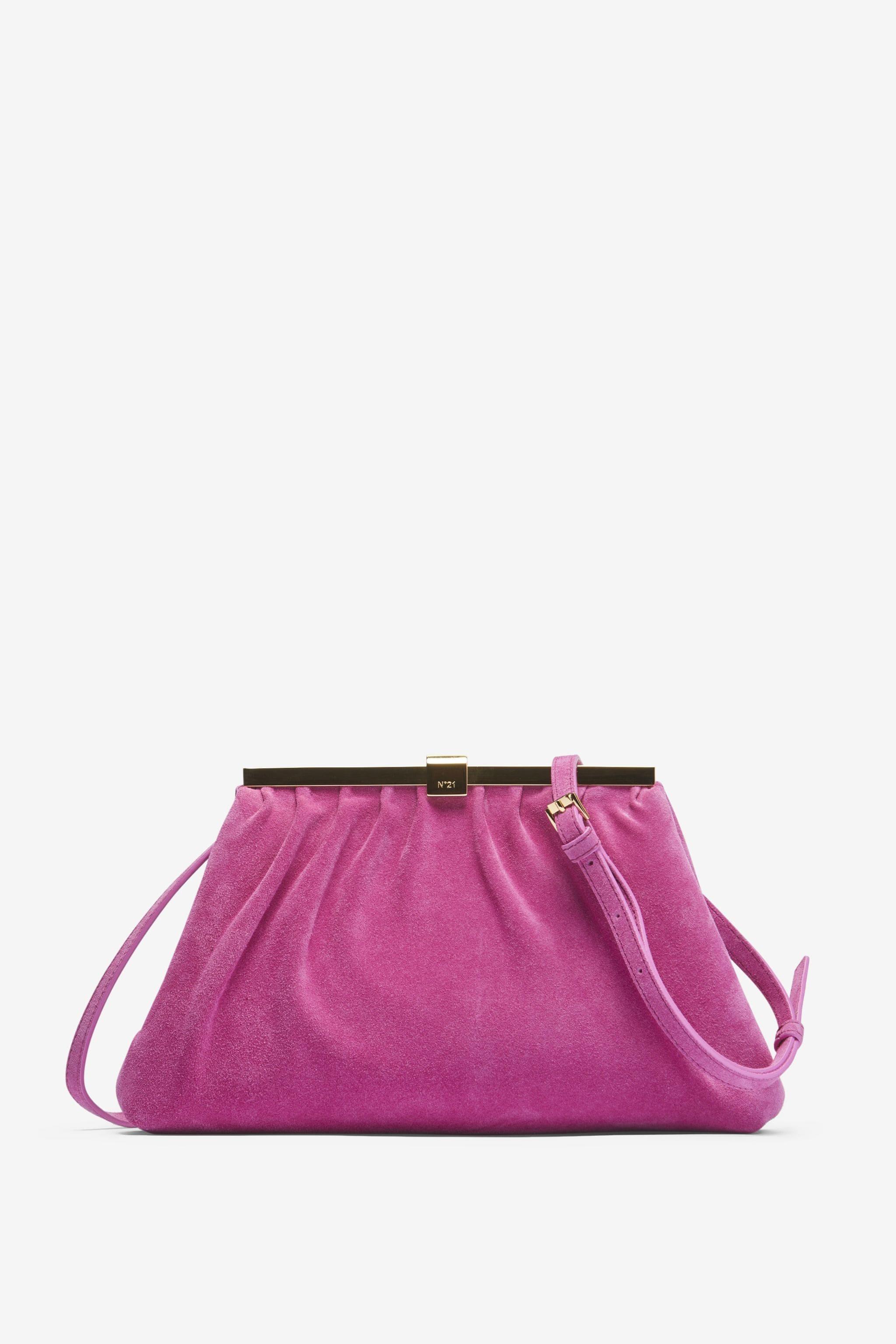 PUFFY JEANNE SUEDE SHOULDER BAG - 1