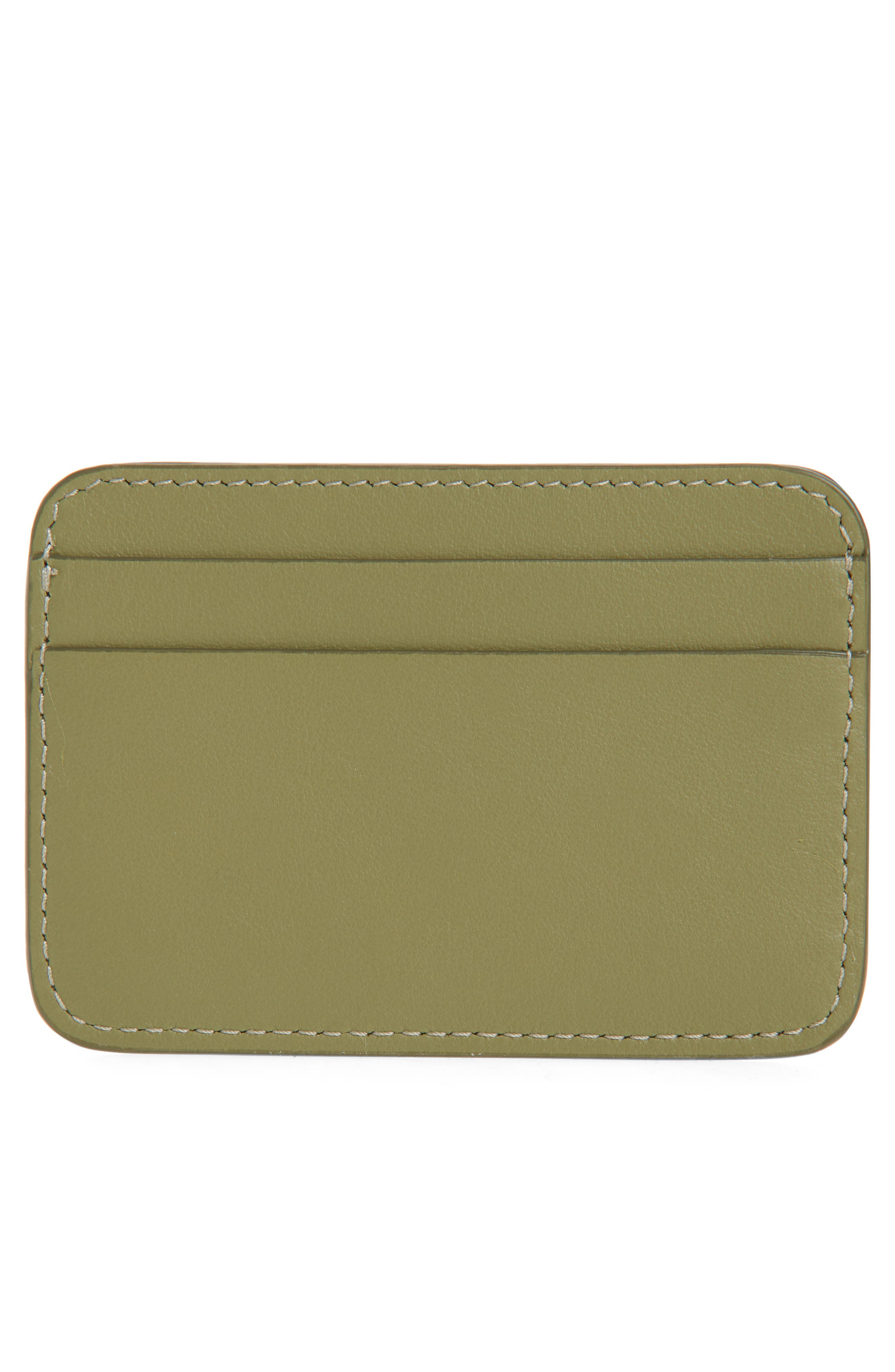 Acne Studios Aroundy Leather Card Holder in Sage Green/Herb Green at Nordstrom - 2