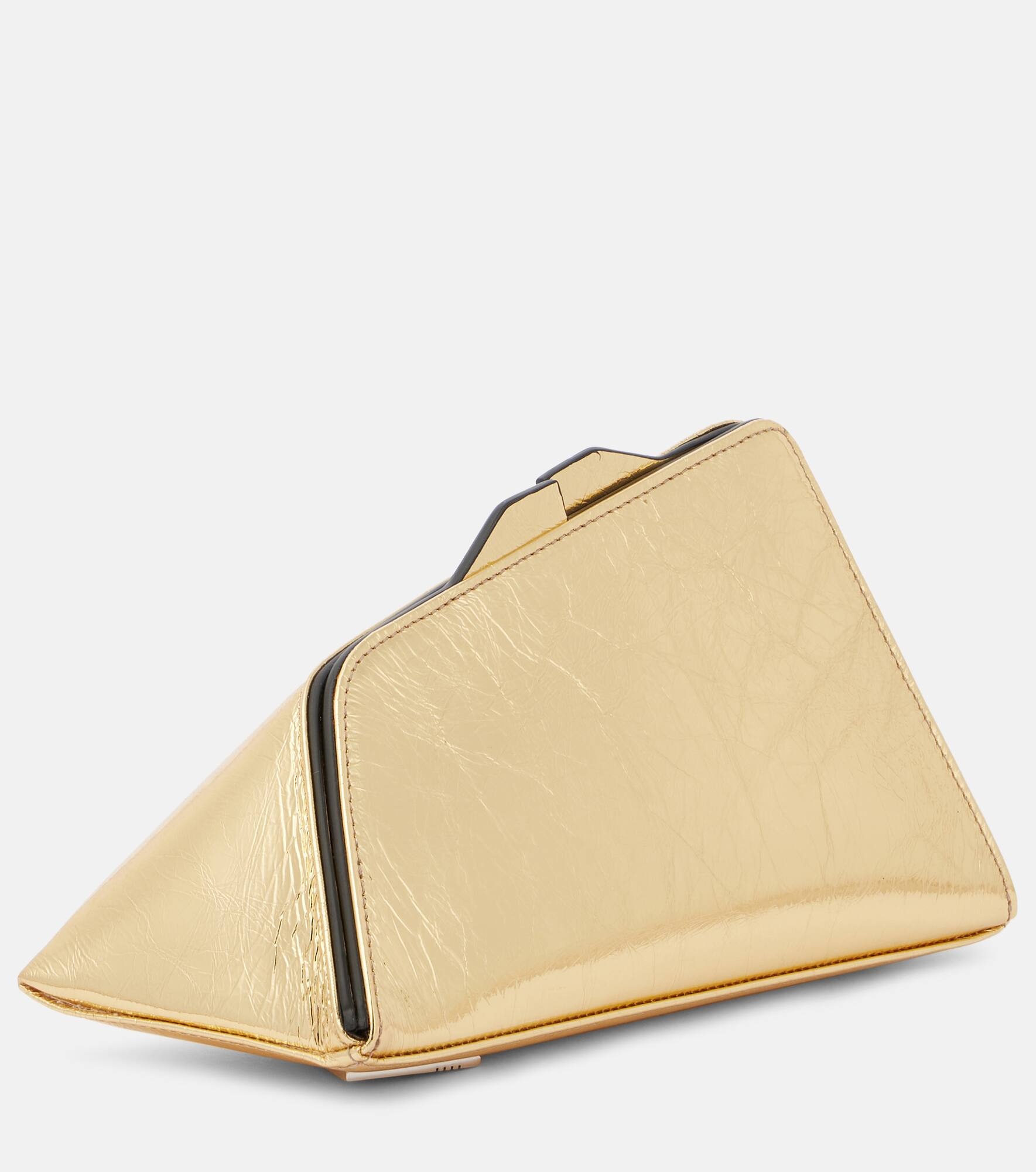 8:30PM Small metallic leather clutch - 4