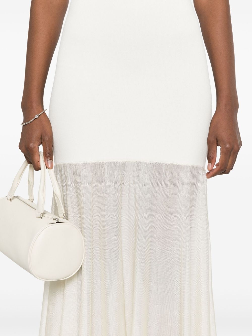 panelled maxi dress - 5