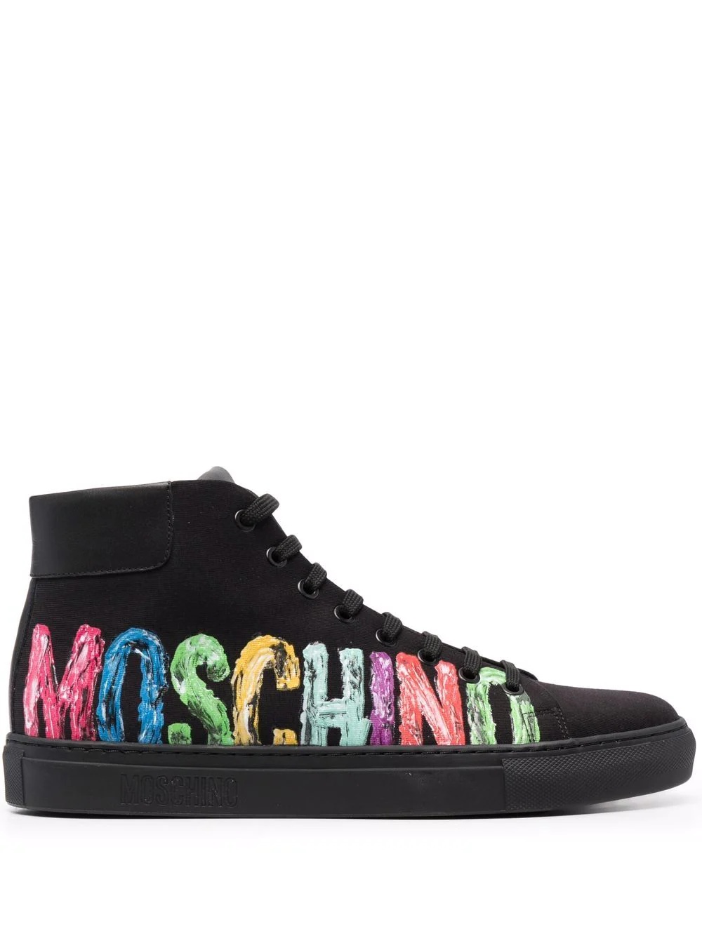 logo-print high-top sneakers - 1