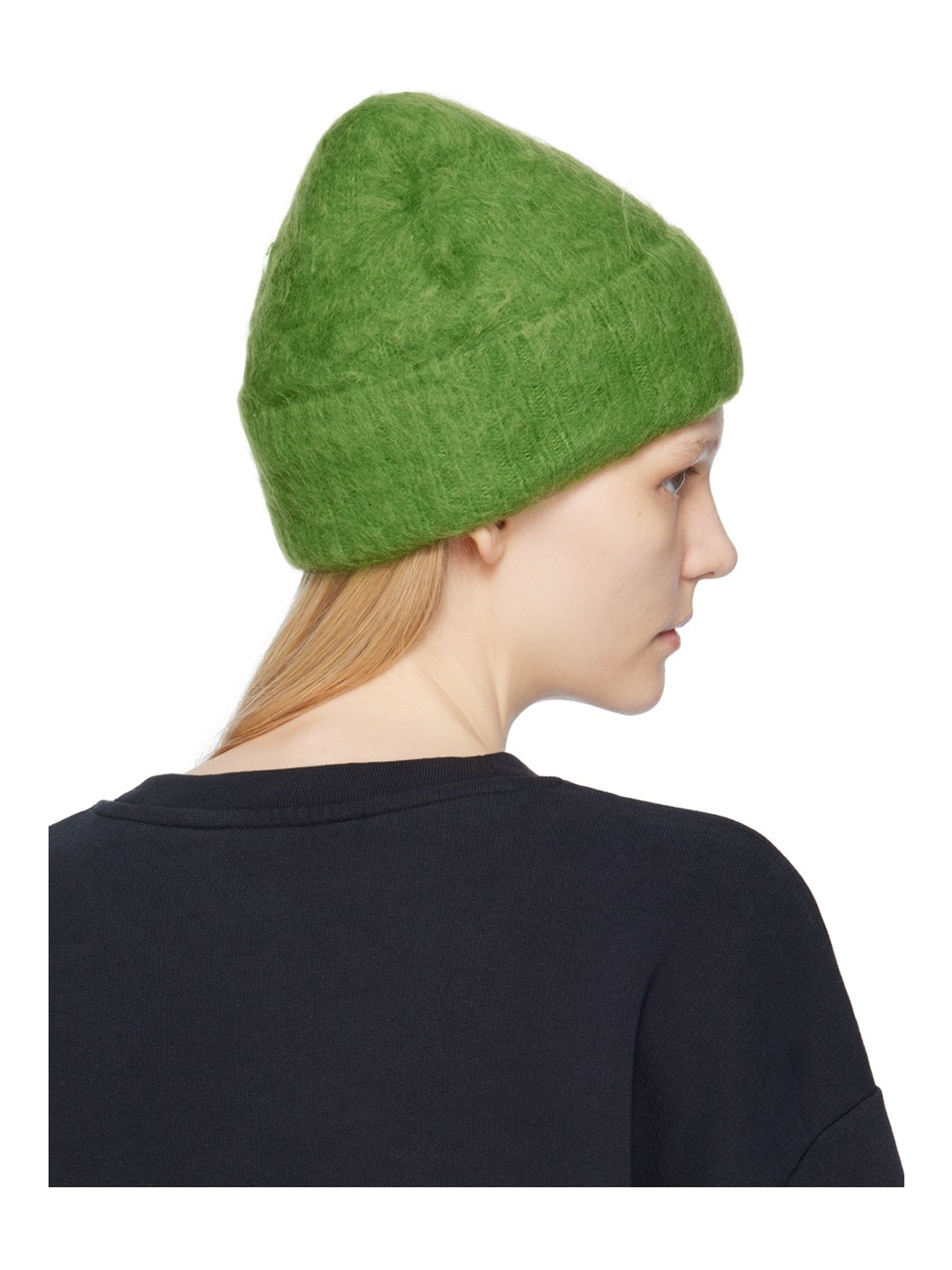 Green Wool Beanie - 3