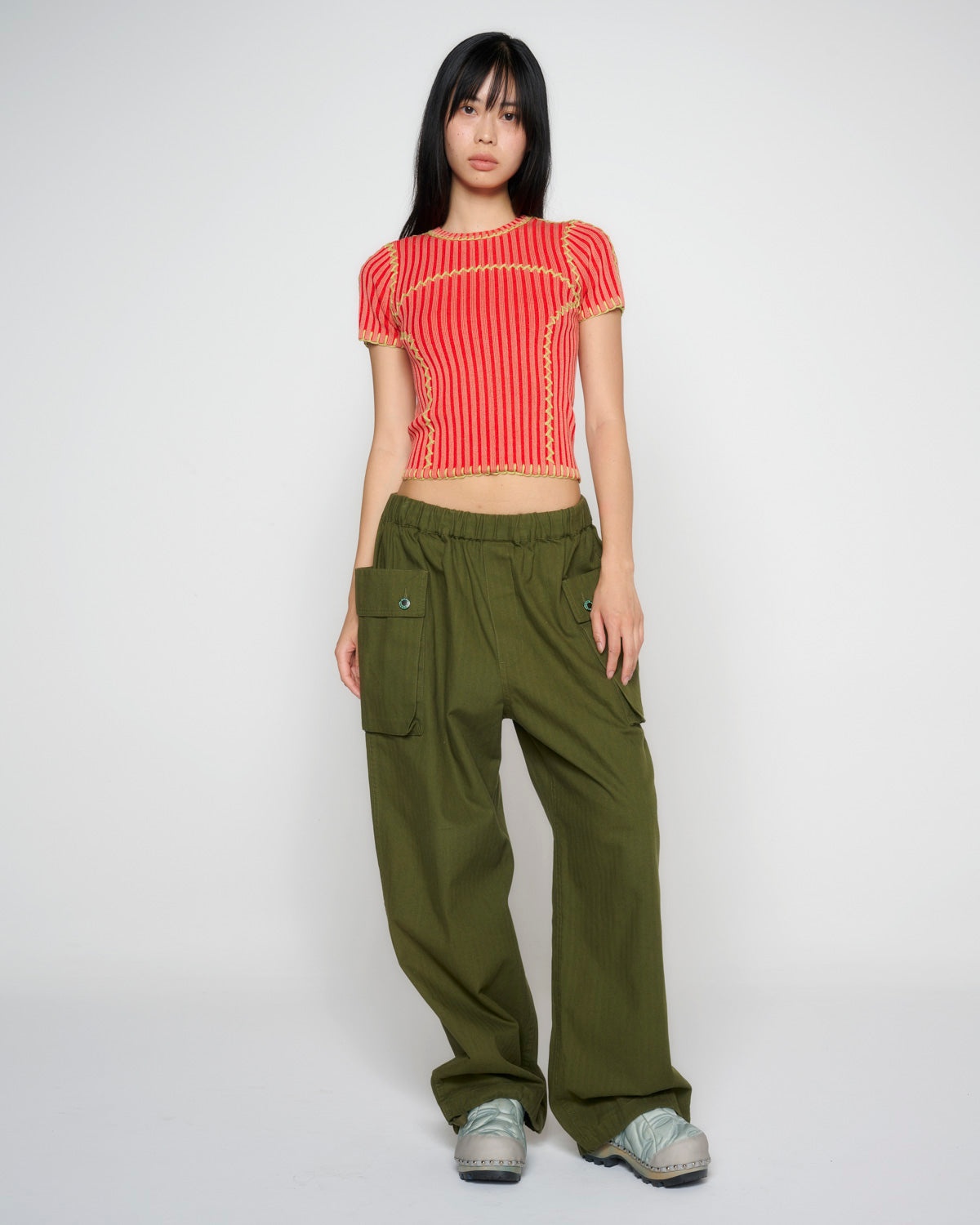 Mariel Sport Knit Top - Guava - 7