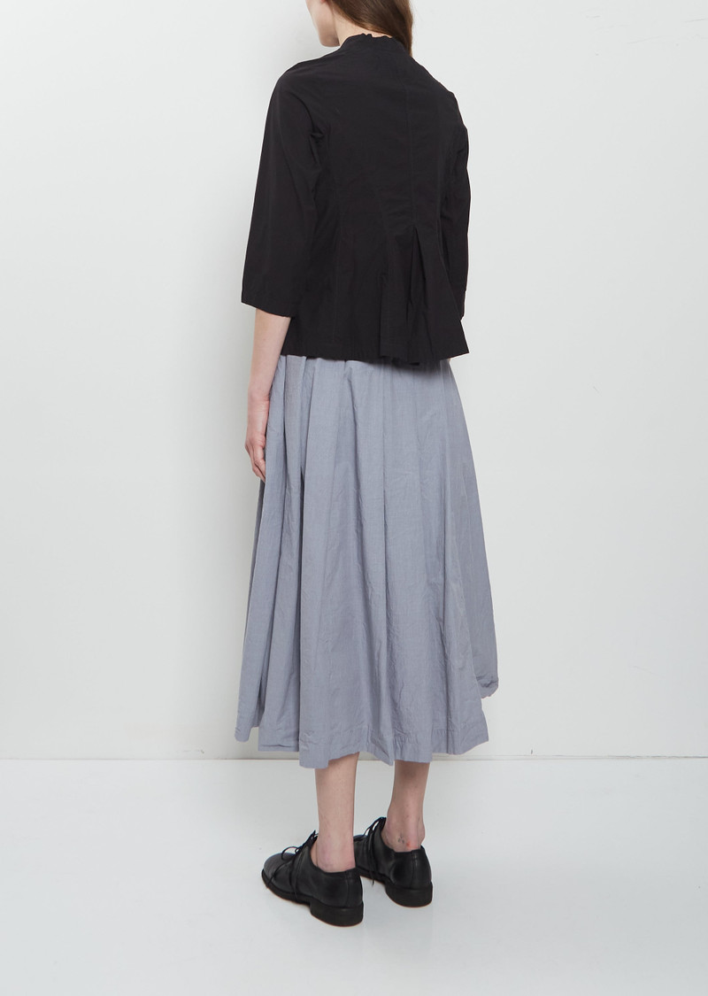 Bergfabel Ada Cotton Tailored Shirt — Black outlook