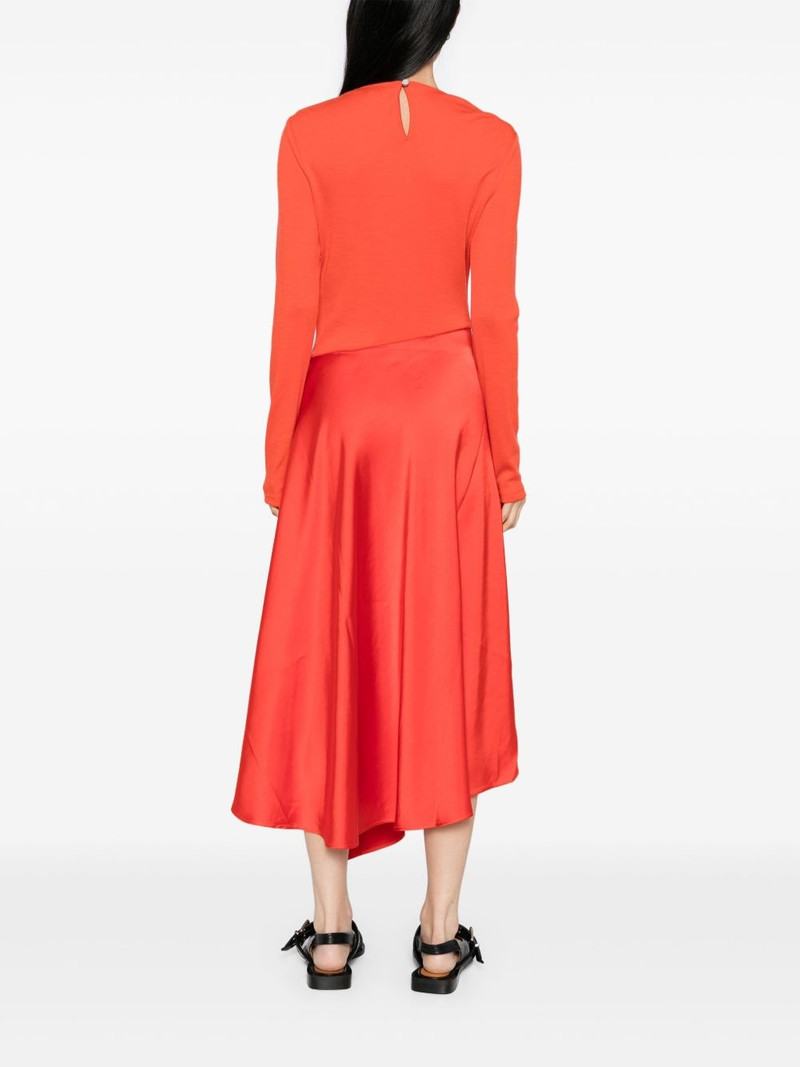 long-sleeved asymmetric dress 4