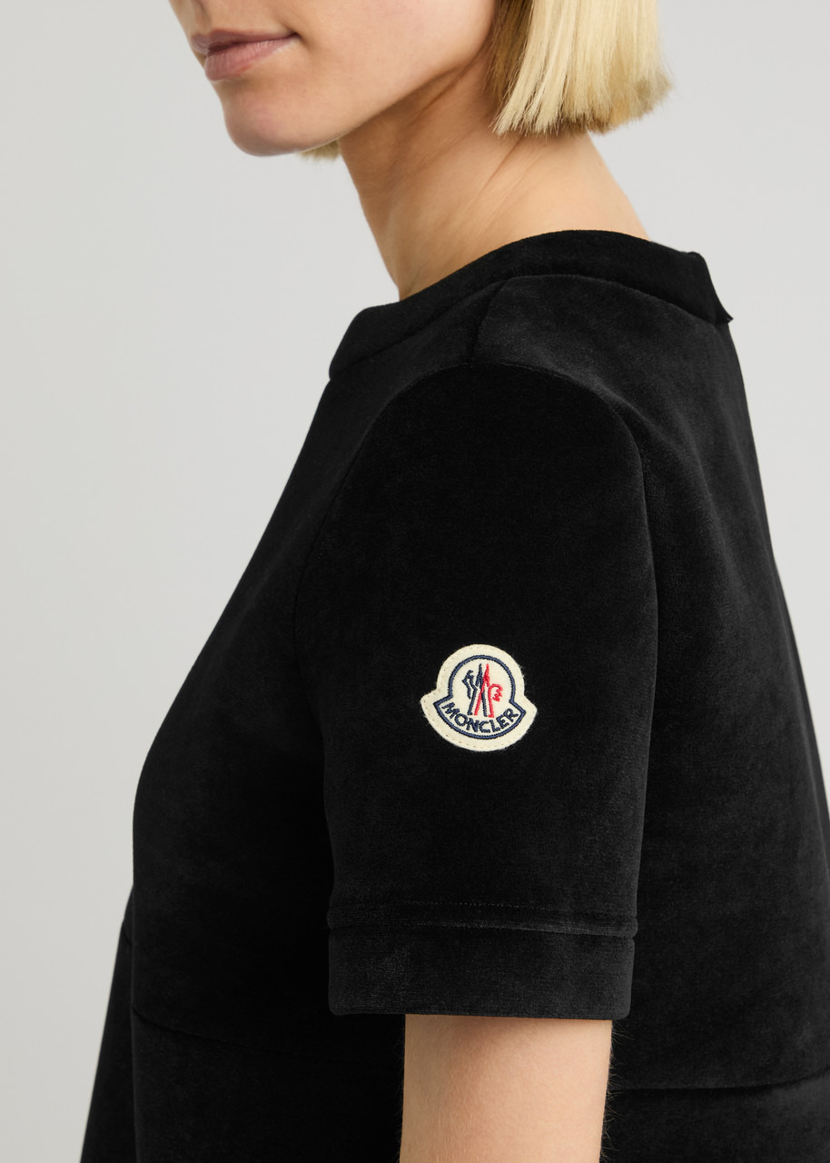 Moncler Logo Velour Mini Dress - 5