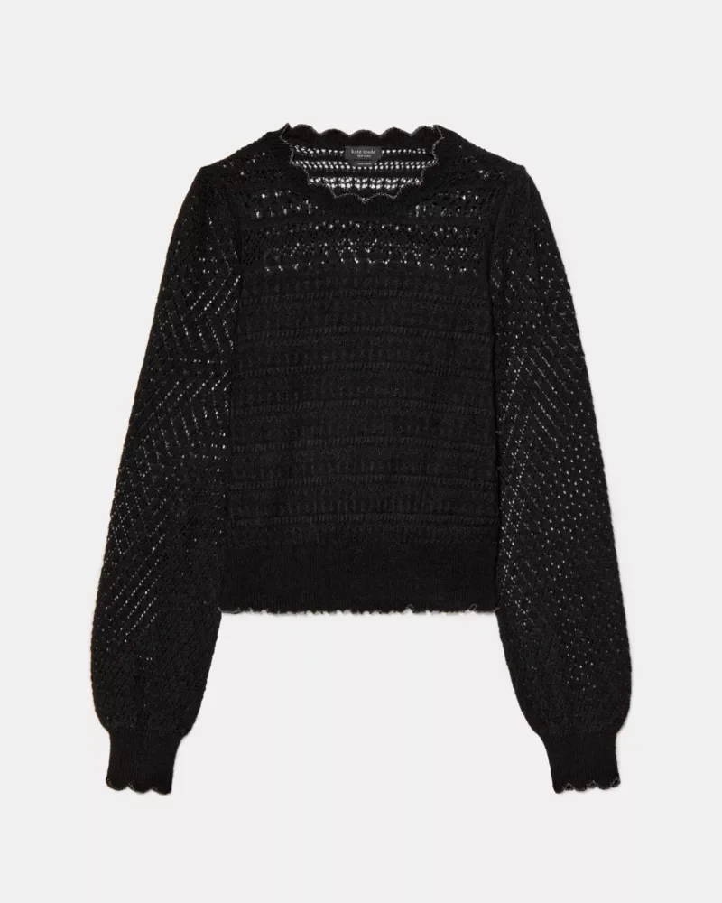 Pointelle Sweater - 1