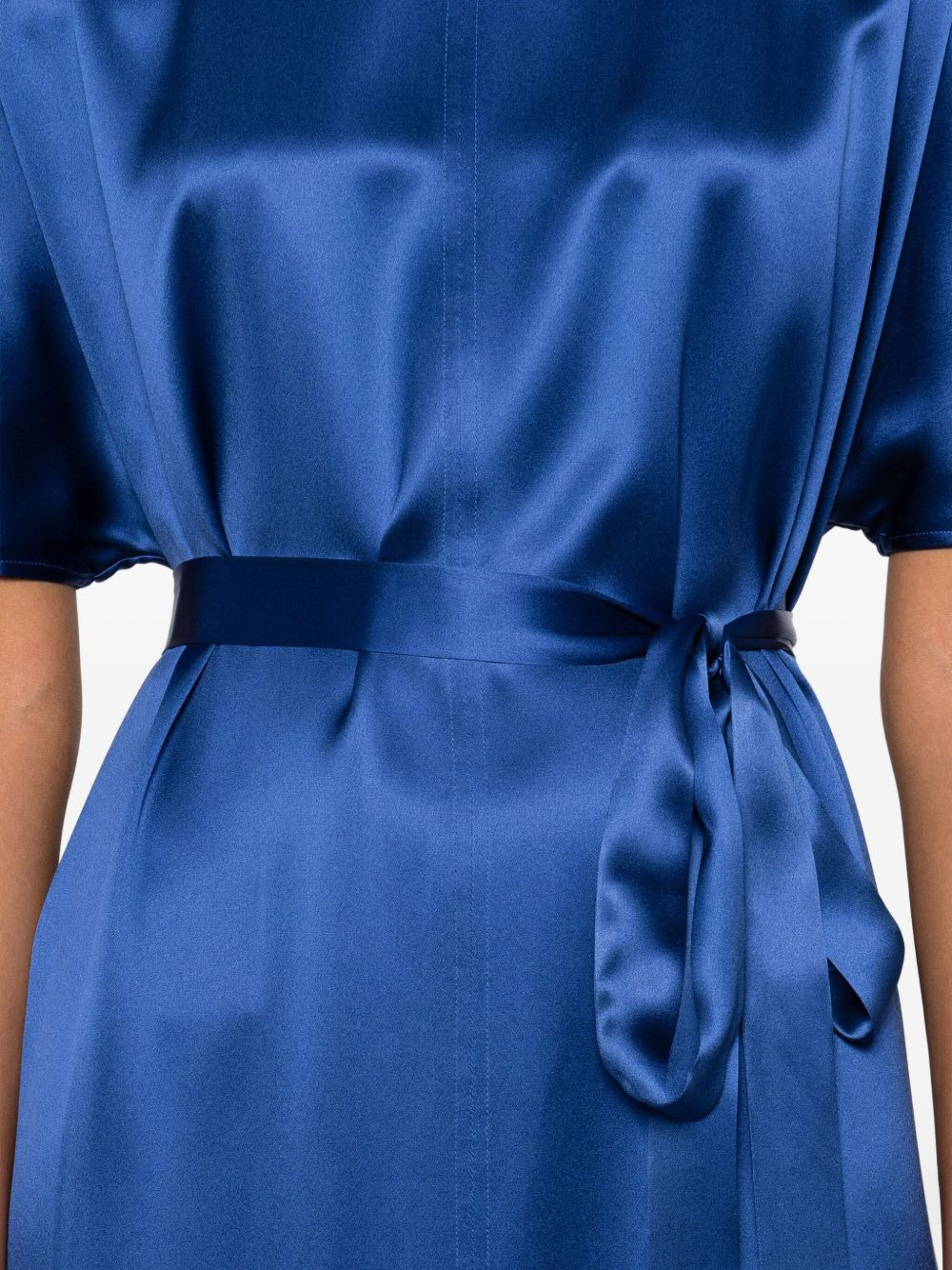 round-neck midi dress - 5