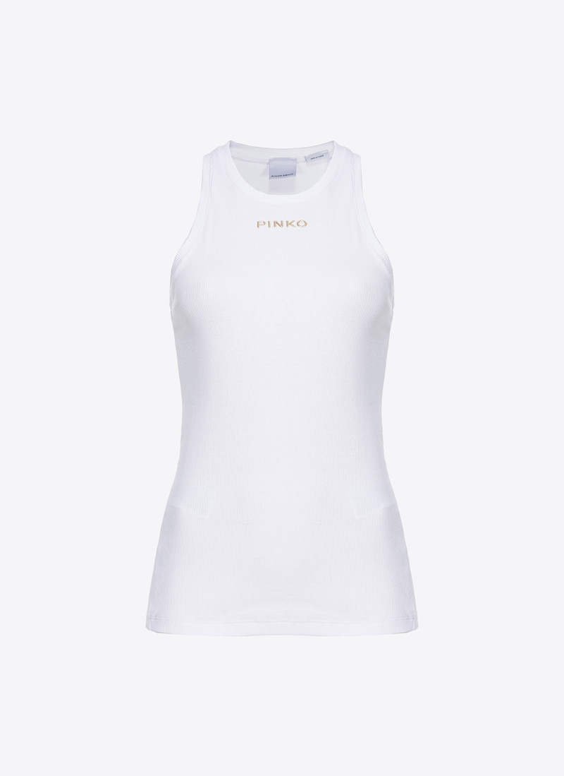 RIBBED TOP WITH LOGO 1