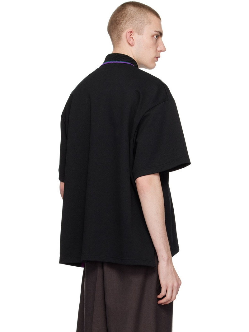 Black Padded Placket Polo 3