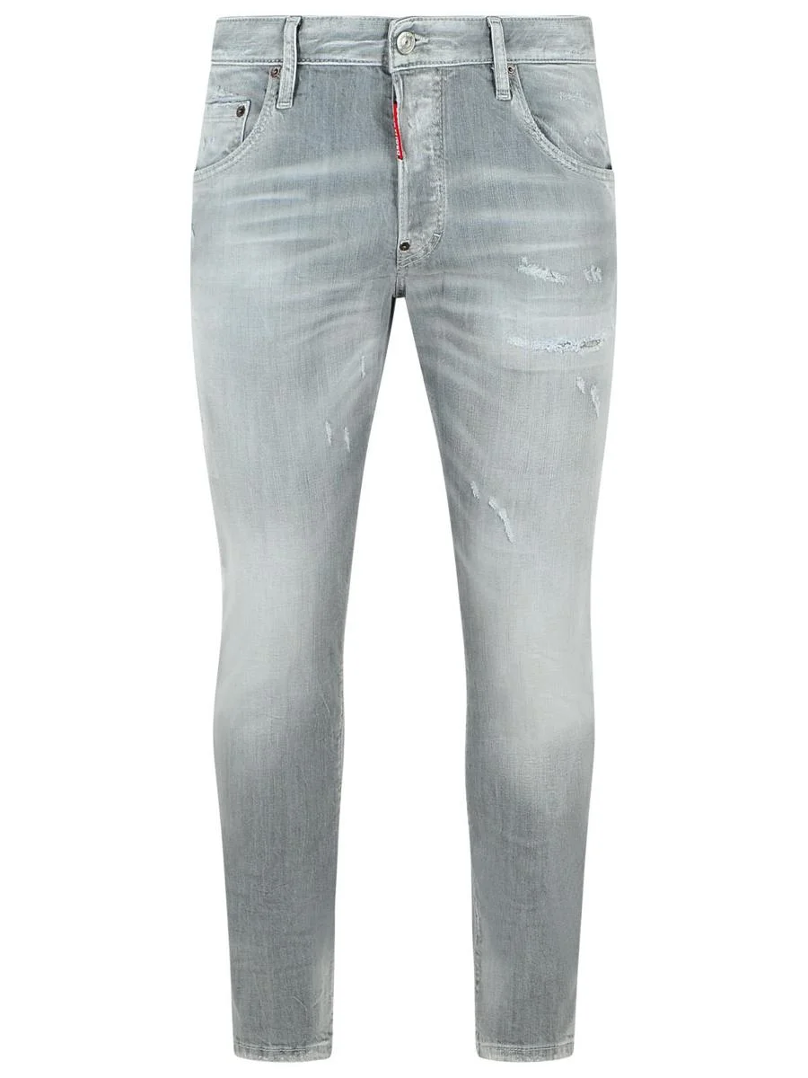 DSQUARED2 'Skater' Light Grey Cotton Jeans - 1