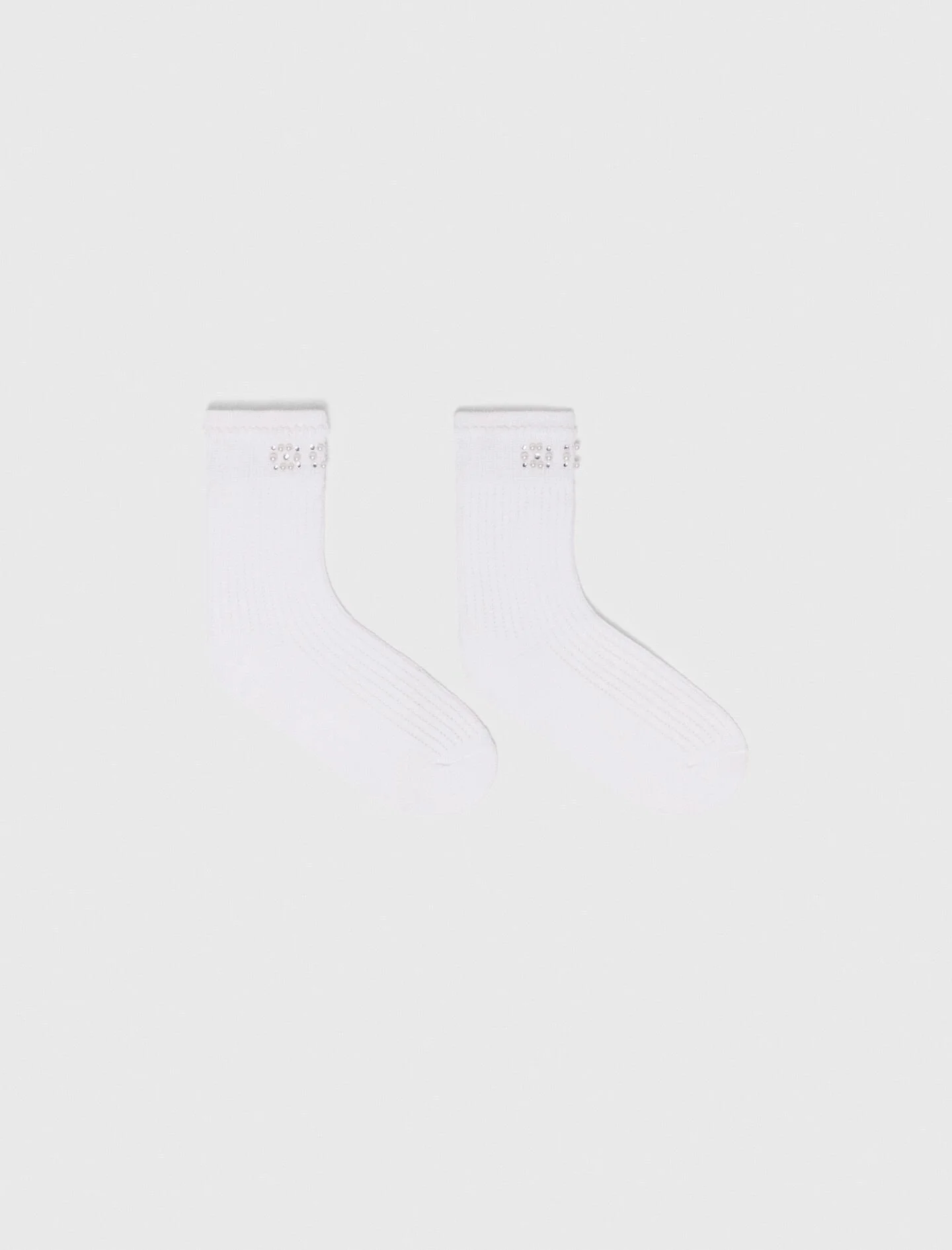 Pearl pointelle socks - 1