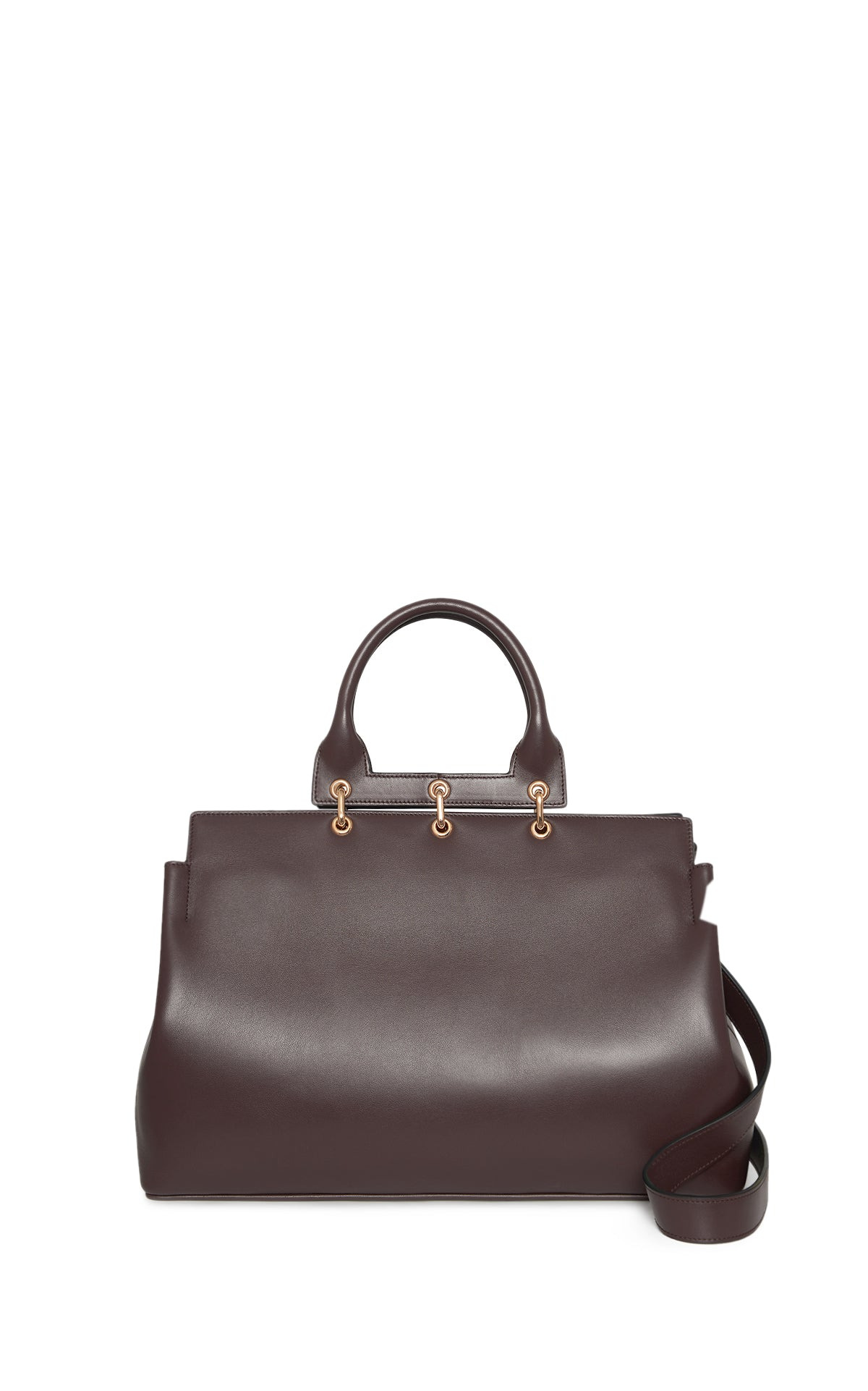 Large Amethyst Bag in Bordeaux Nappa Leather - 3