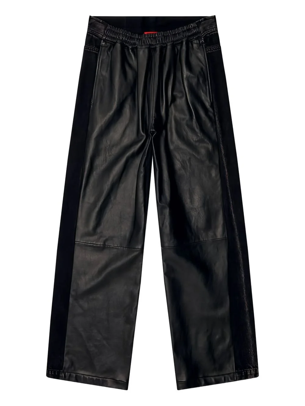 leather wide-leg trousers - 1