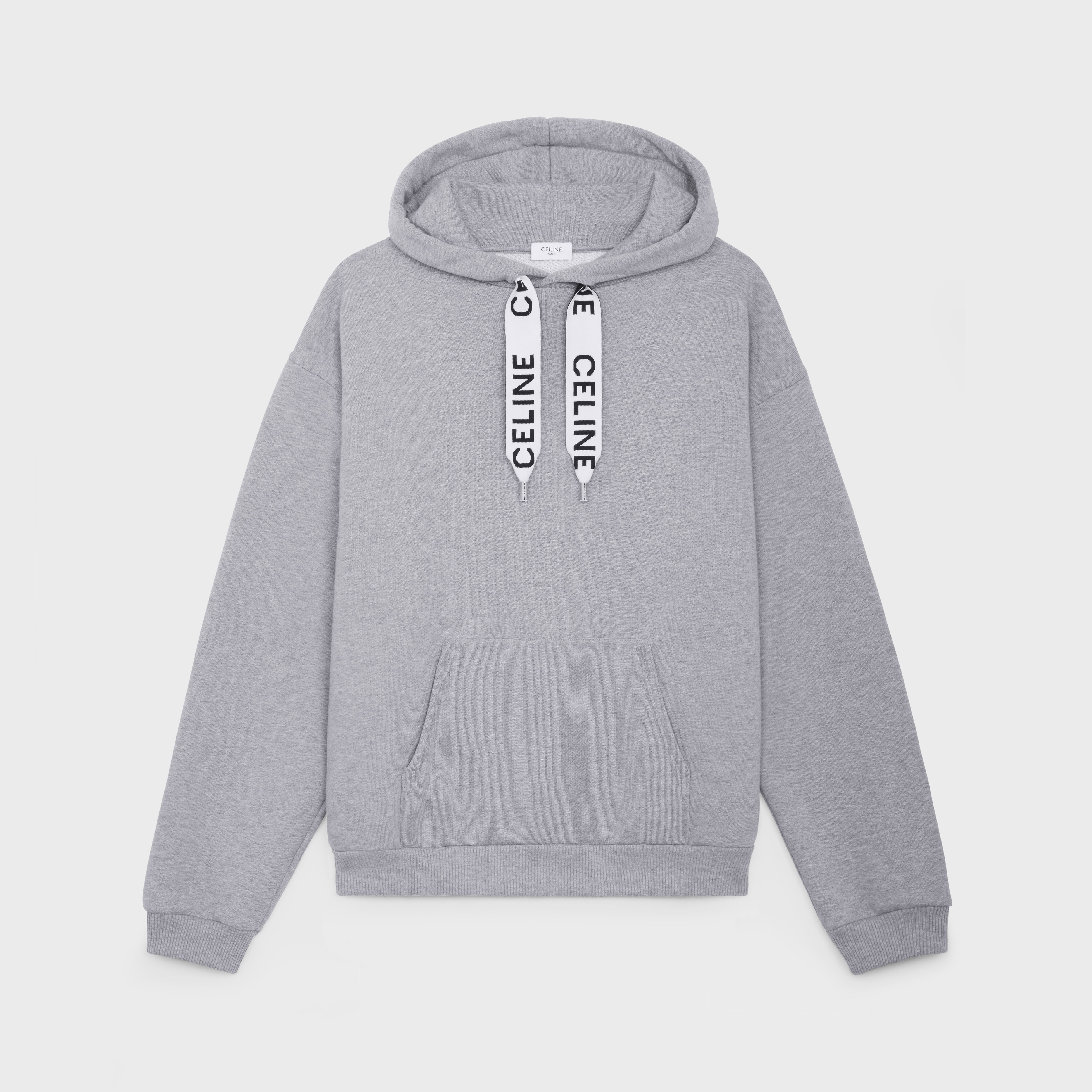 CELINE LOOSE HOODIE IN COTTON FLEECE - 1