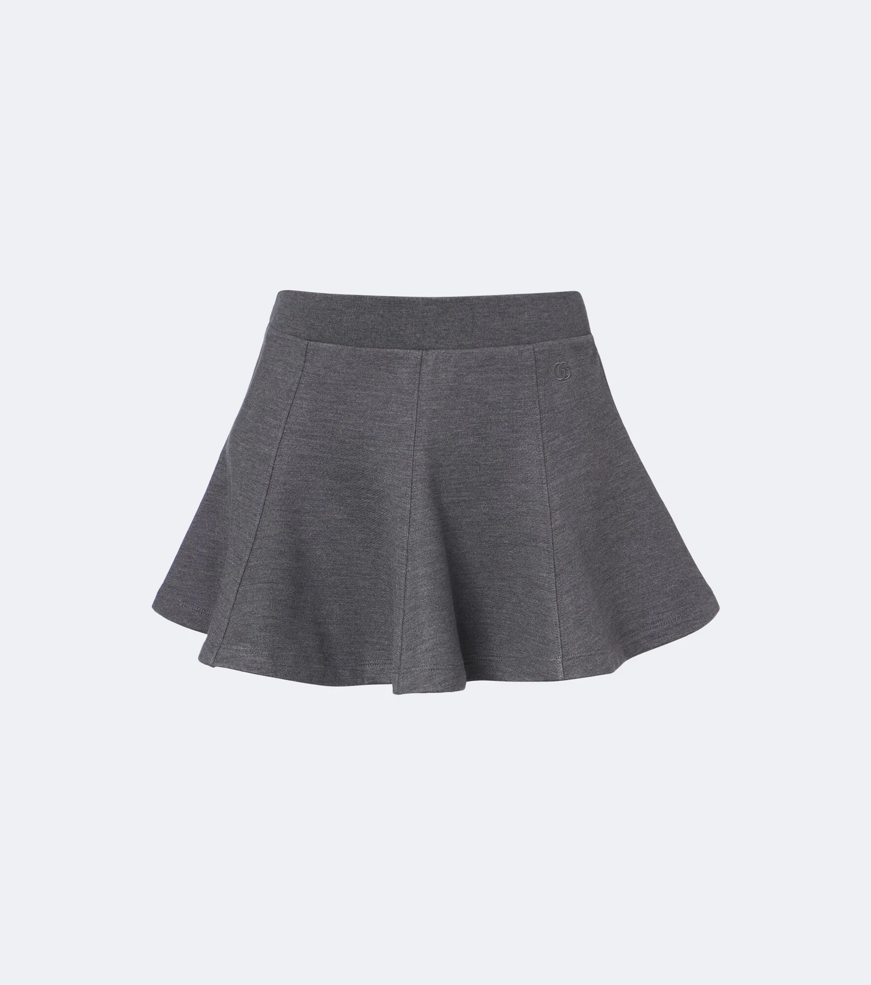 Double G cotton and silk miniskirt - 1
