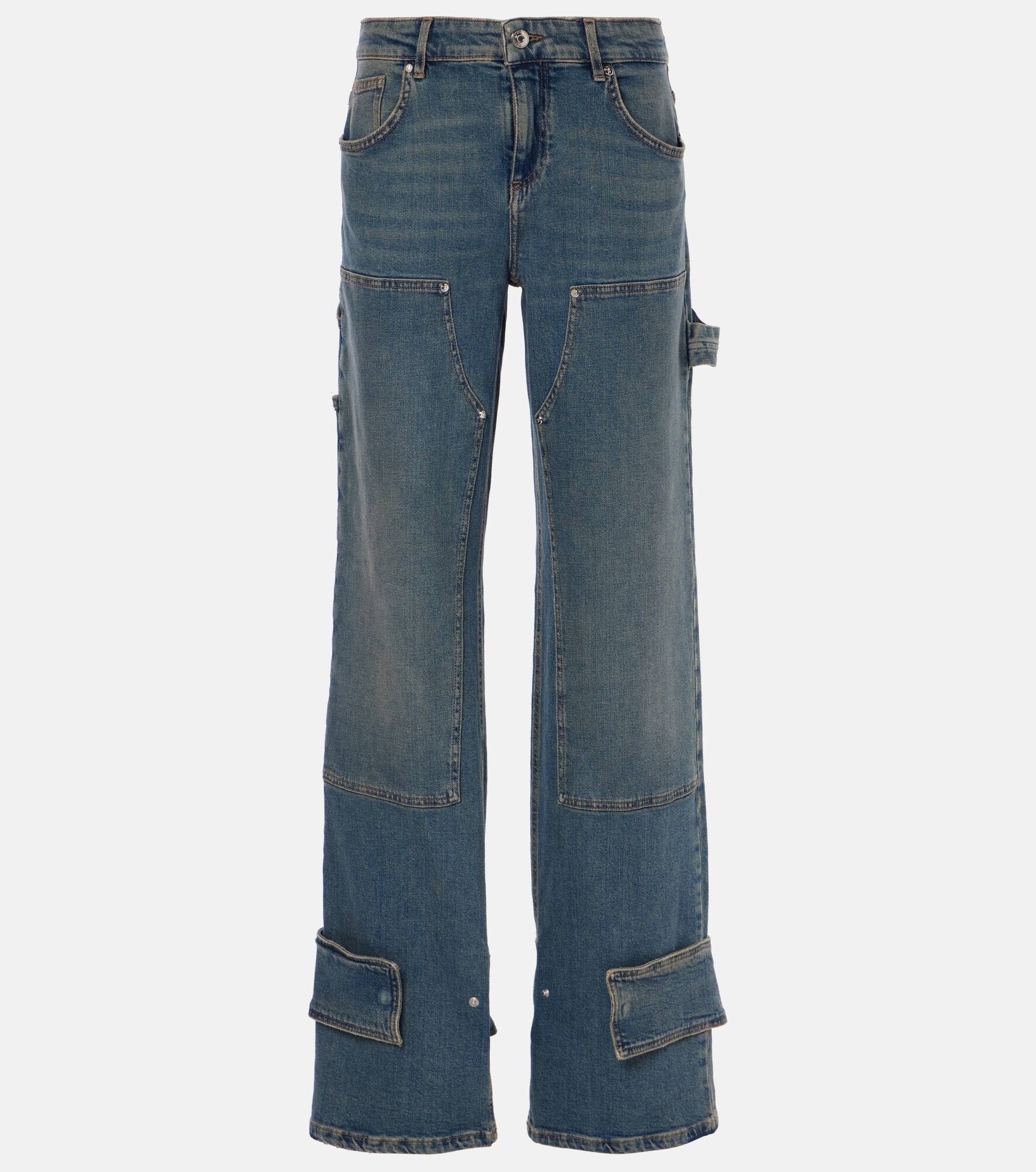 Low-rise tapered jeans - 1