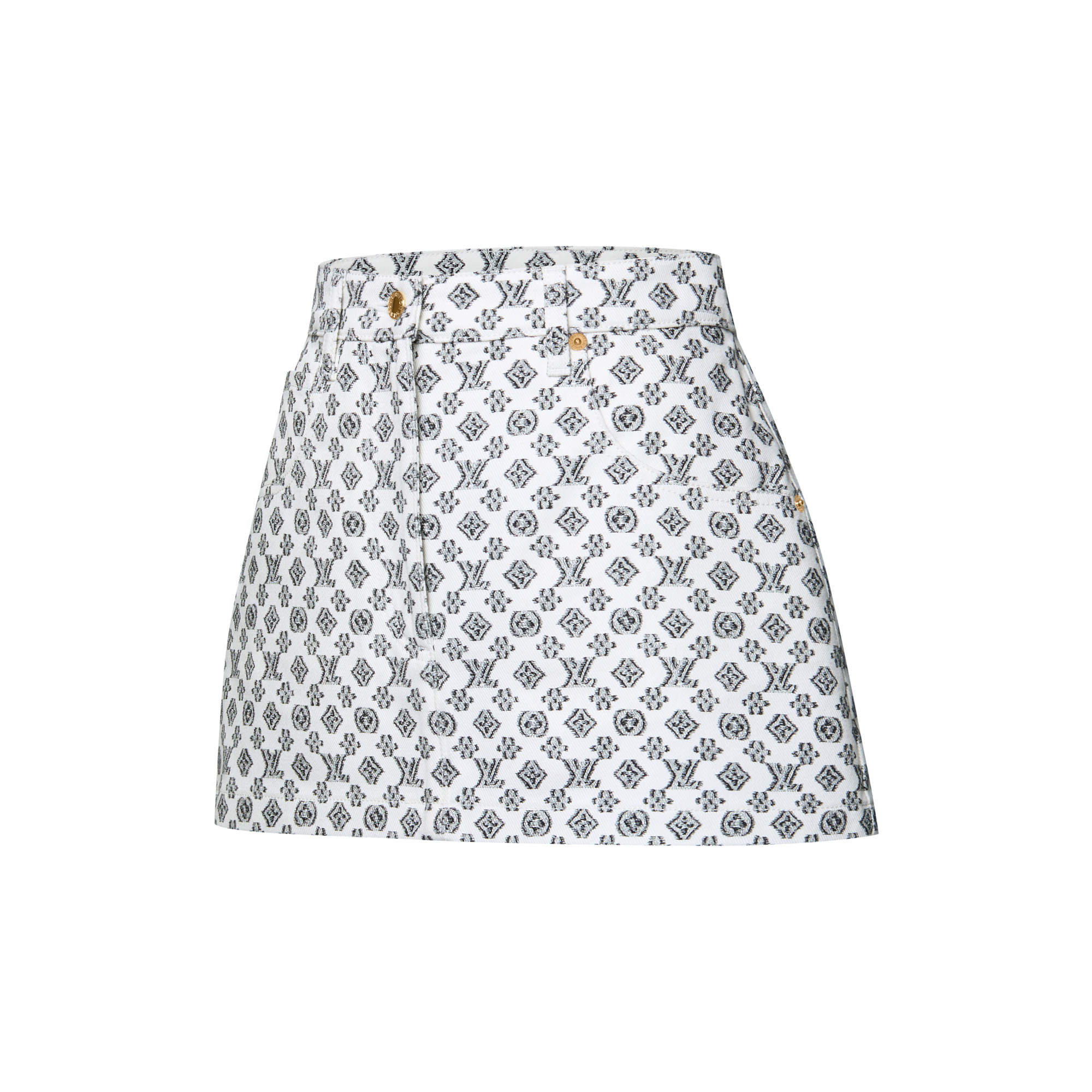 Blurry Monogram Mini Skirt - 2