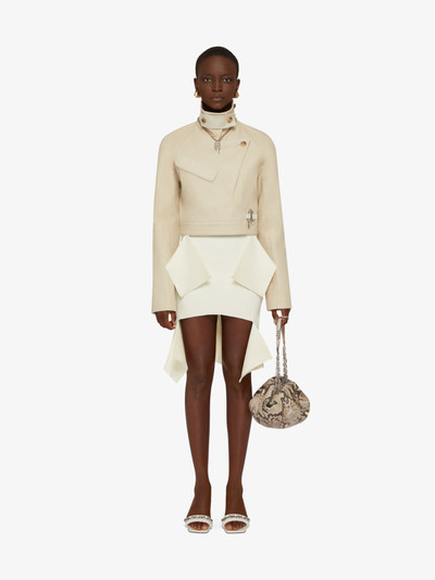 Givenchy SHORT TRENCH COAT IN COTTON TWILL WITH U-LOCK BUCKLE outlook