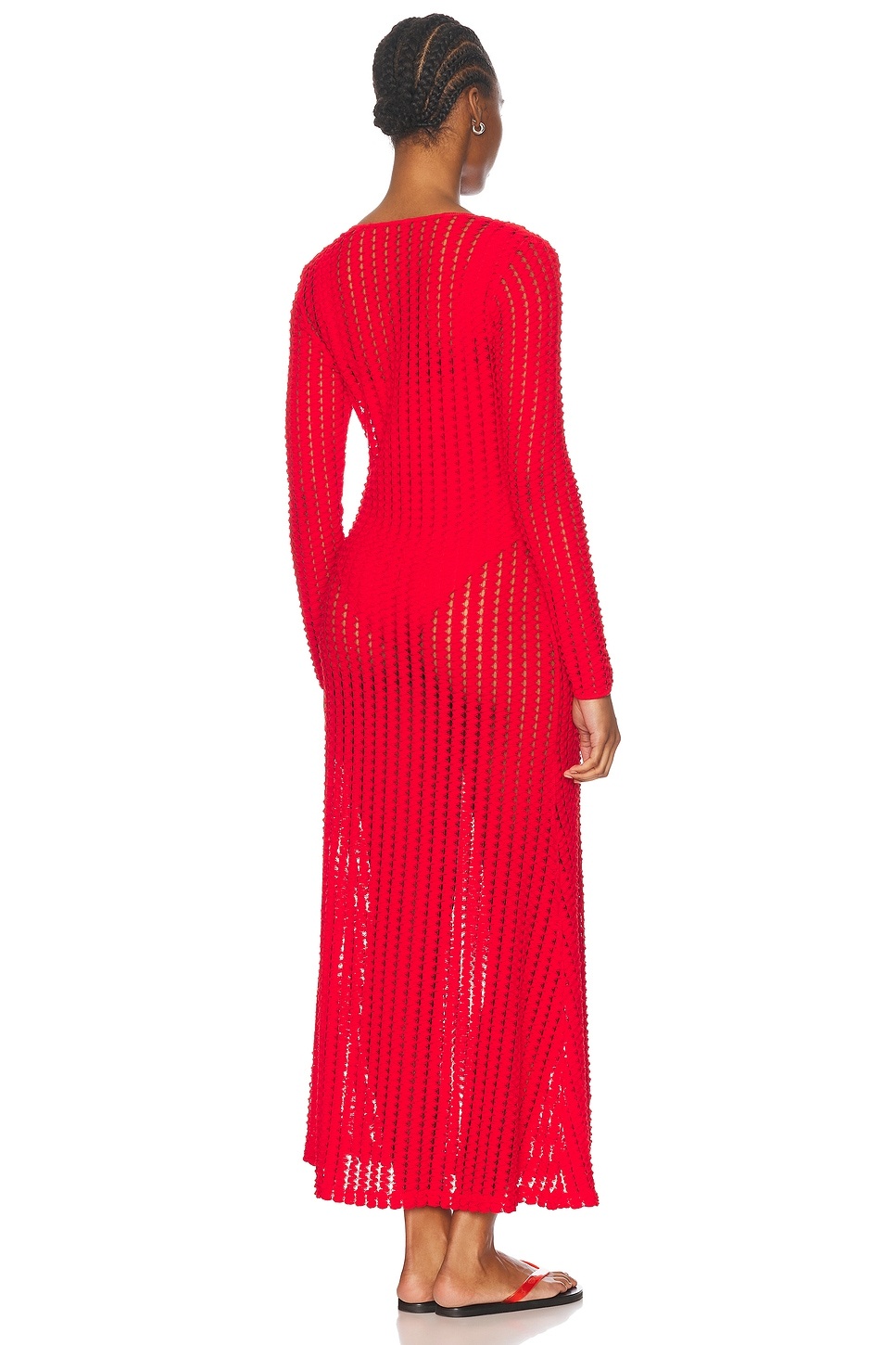 Elton Keyhole Midi Dress - 3