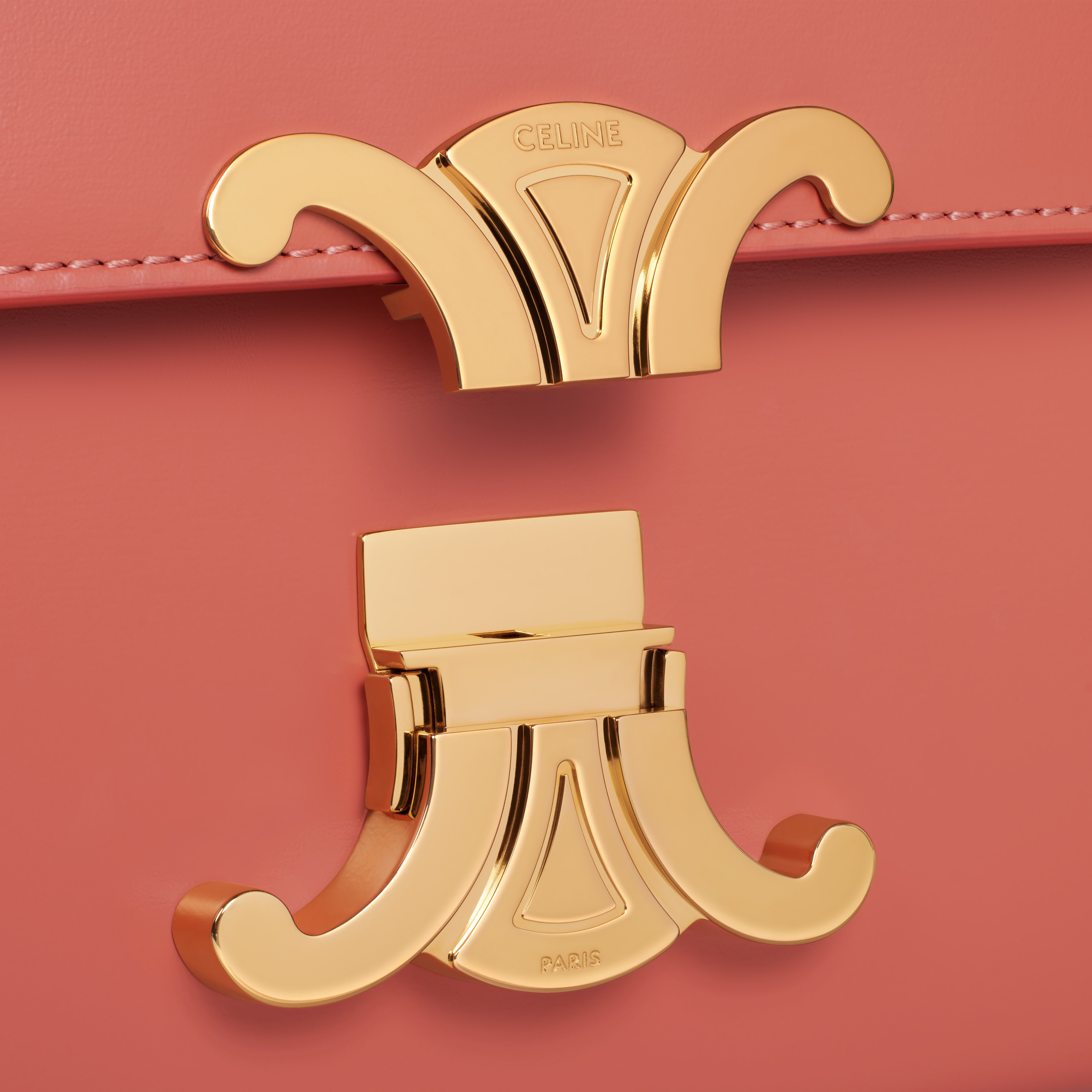 Shoulder Bag Triomphe in shiny calfskin - 5