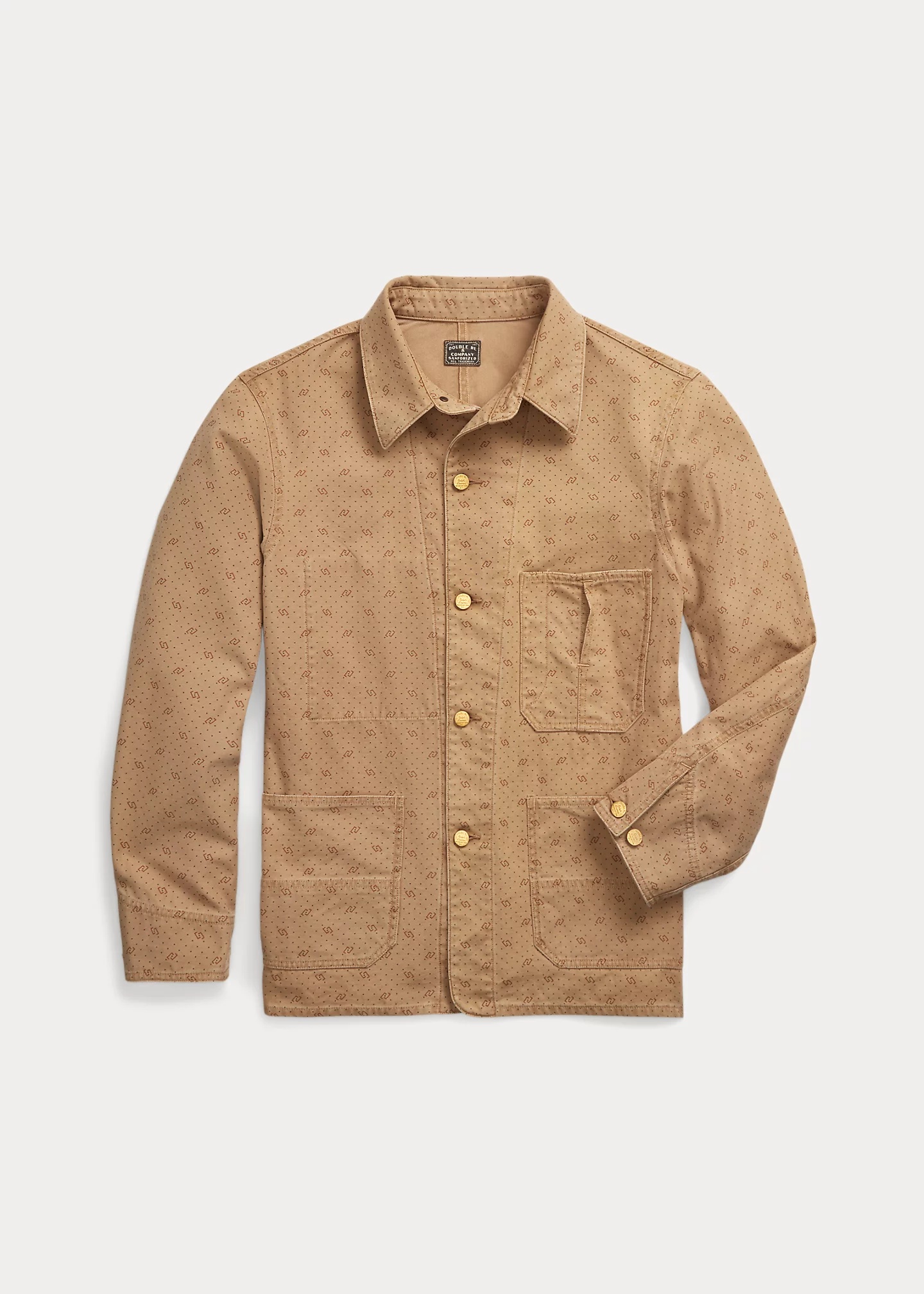 Print Reverse-Twill Utility Jacket - 1
