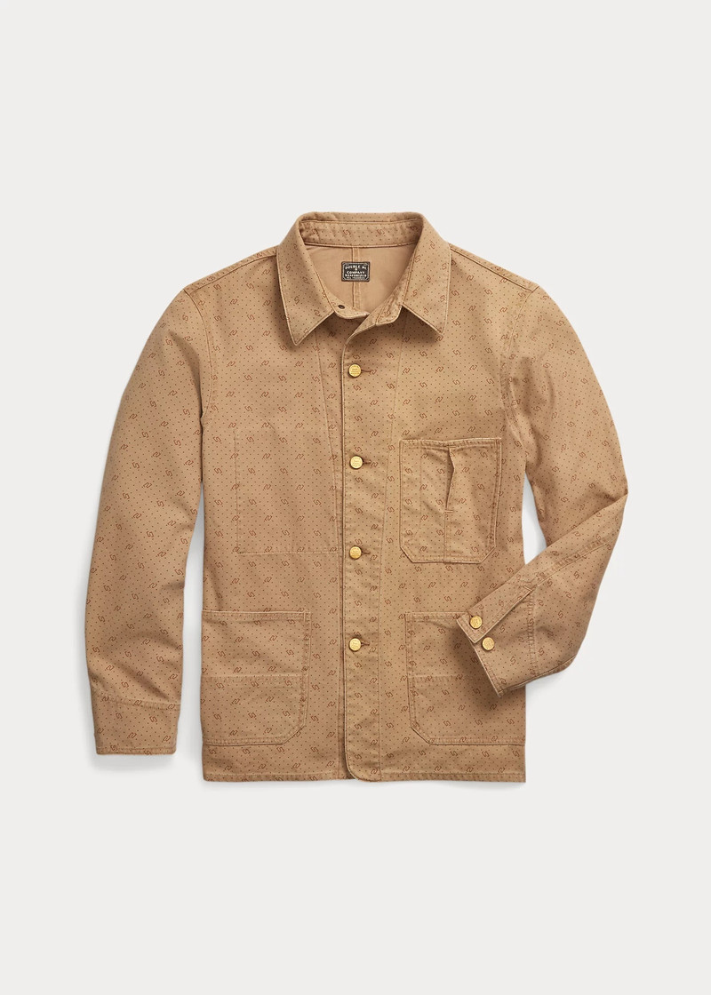 Print Reverse-Twill Utility Jacket 1