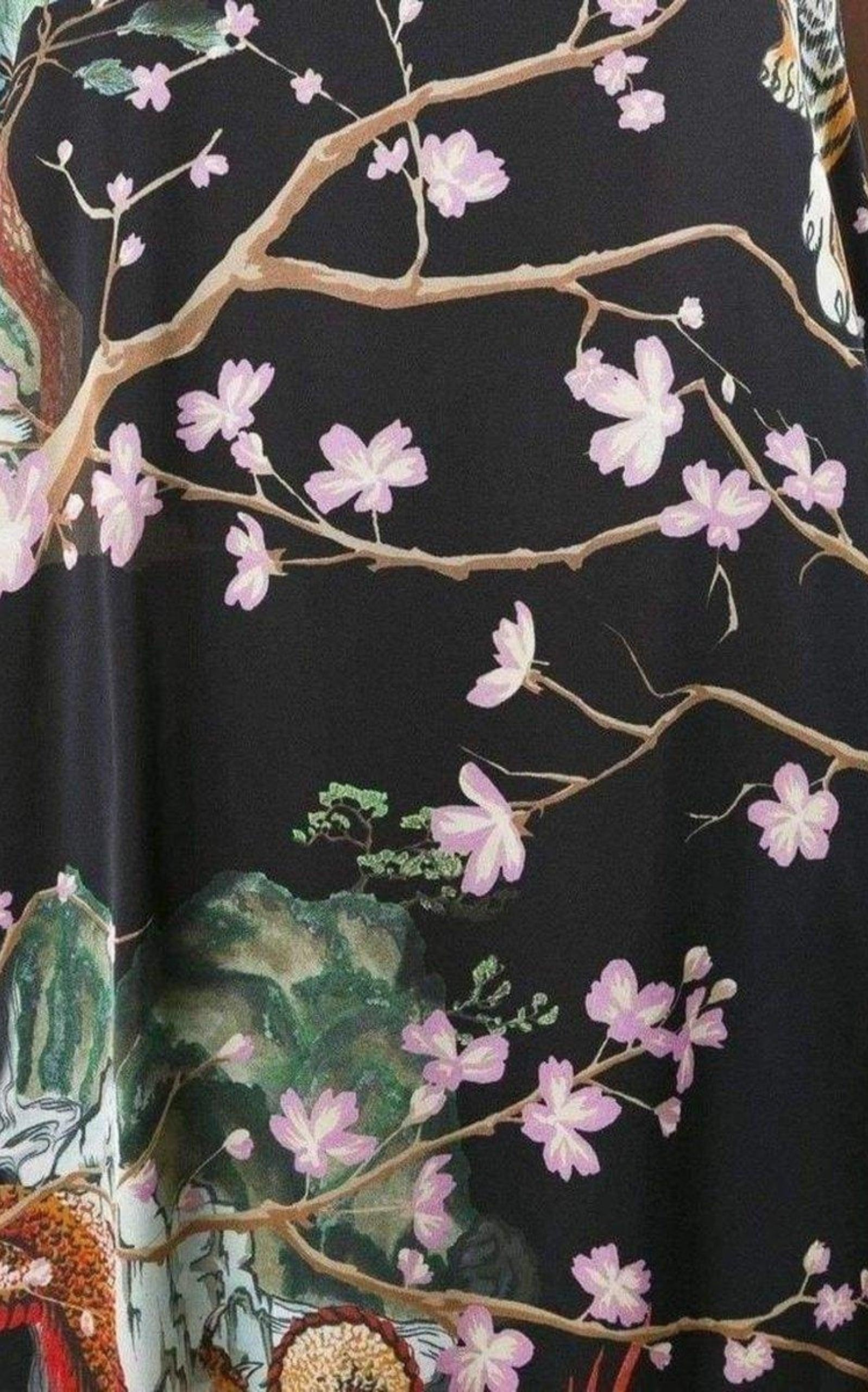 Printed Asymmetric Dress - 6