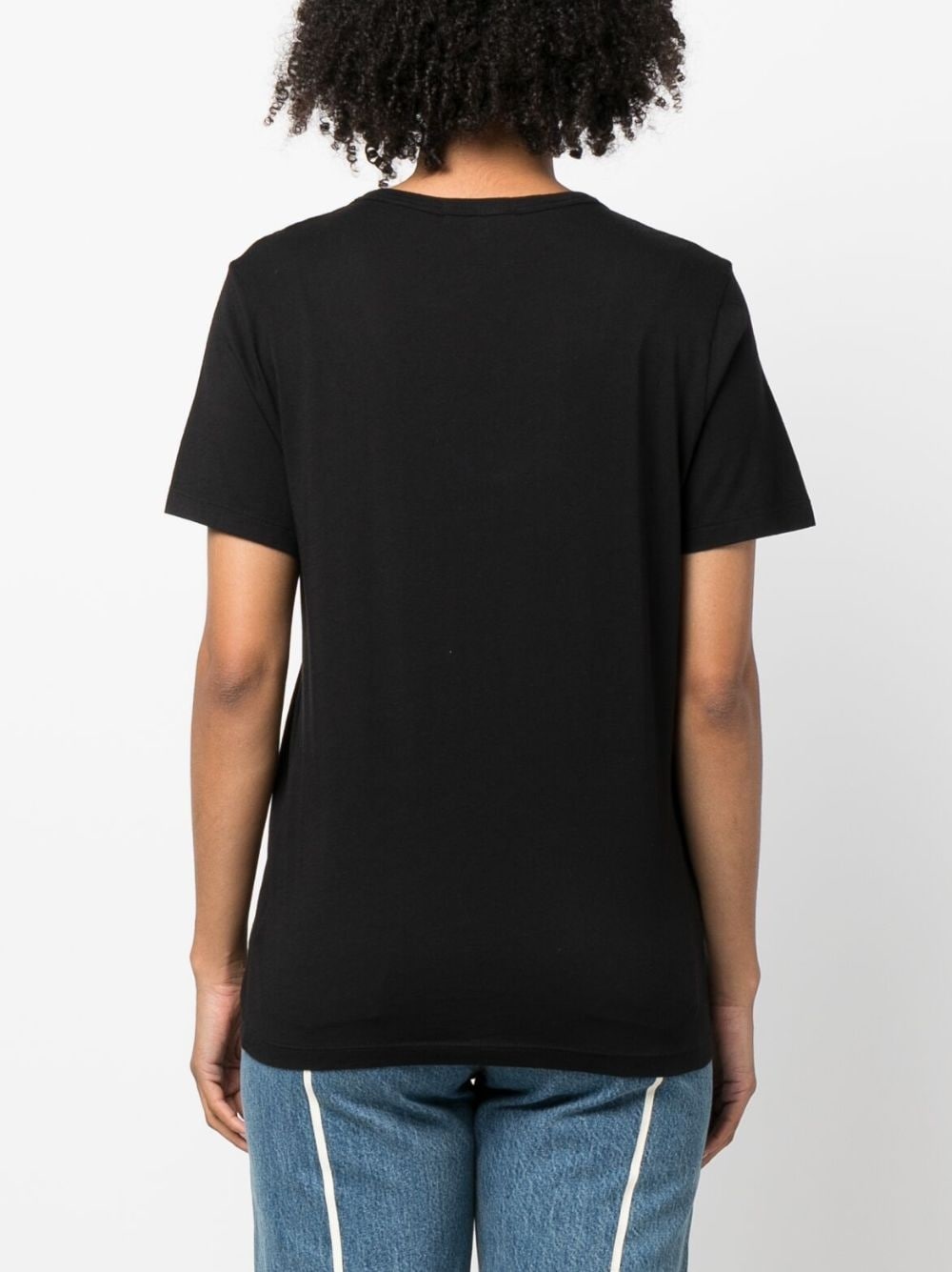 V-neck cotton-blend T-shirt - 4