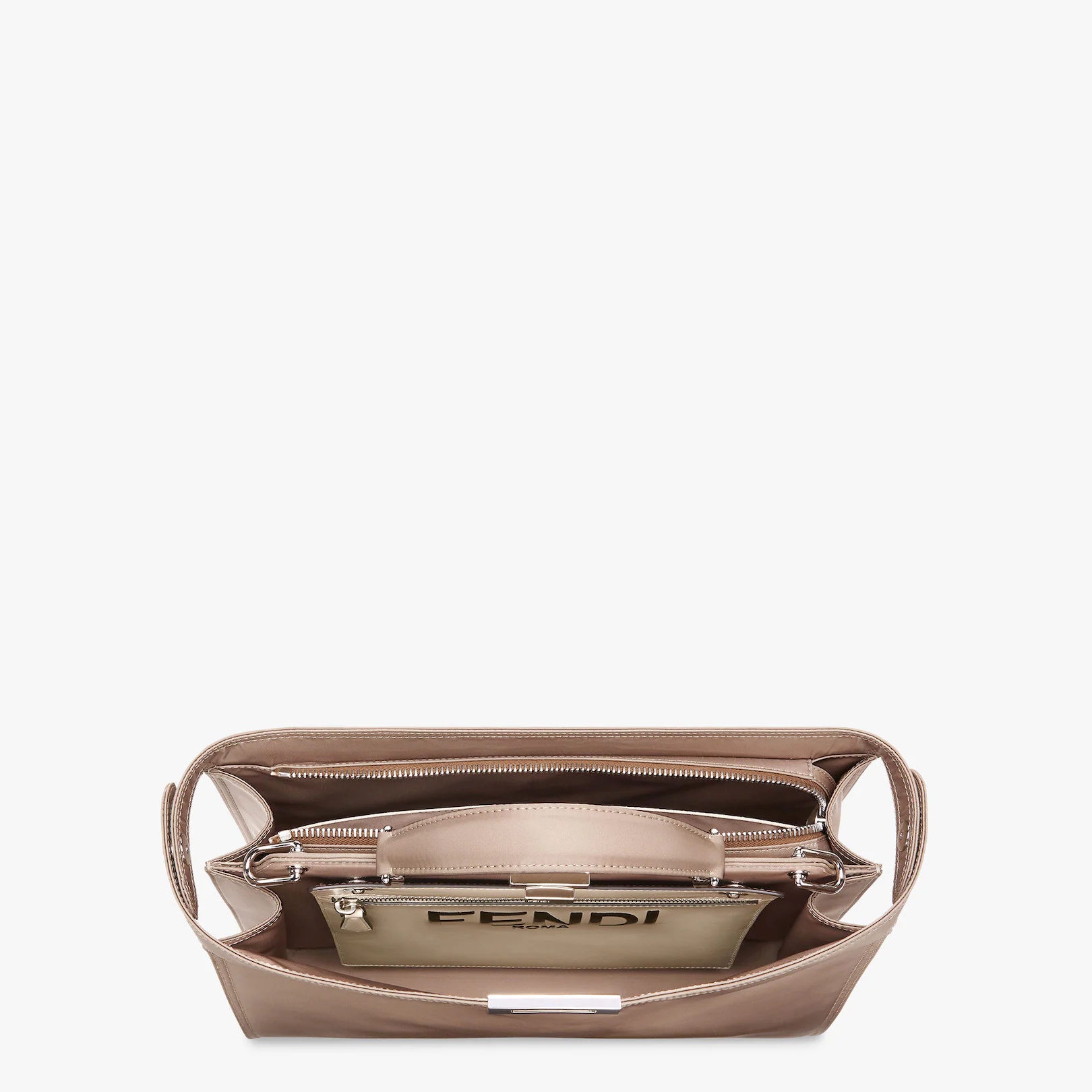 Beige nylon bag - 5