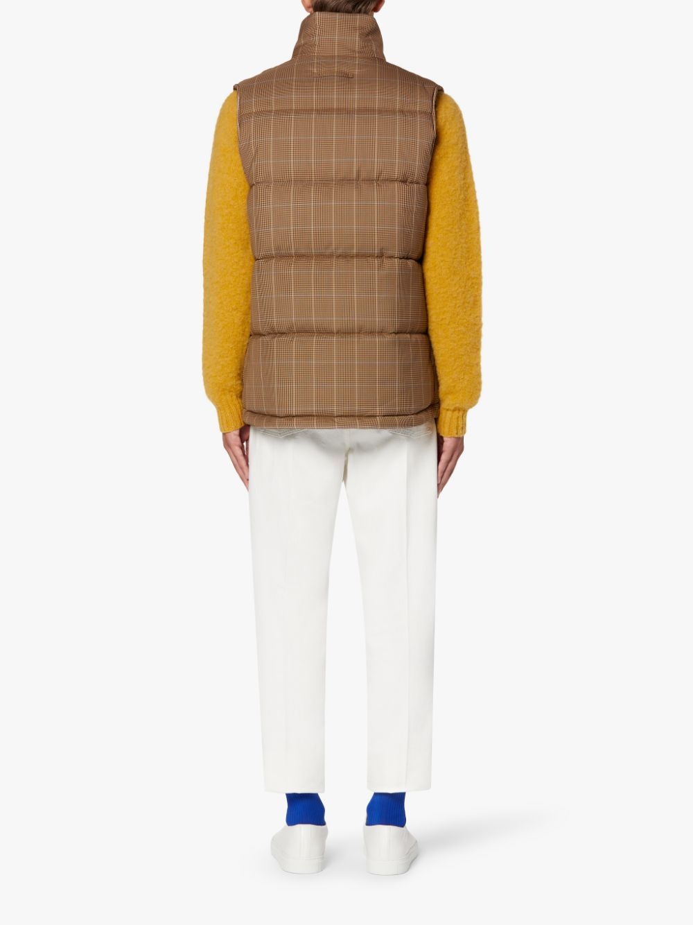 OSAKA BROWN CHECK GILET | GQF-304 - 3