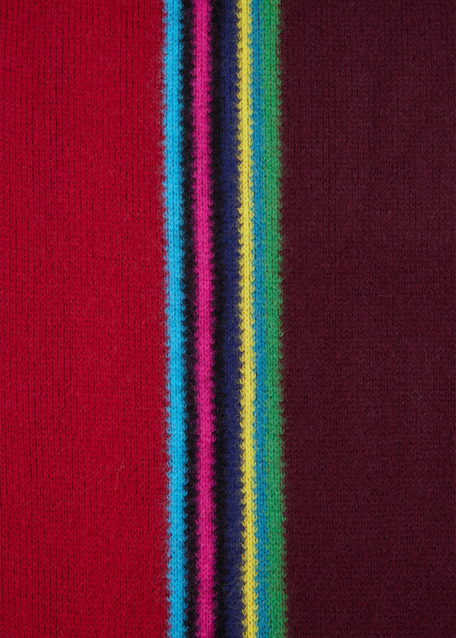 Red Reversible 'Sports Stripe' Scarf - 3
